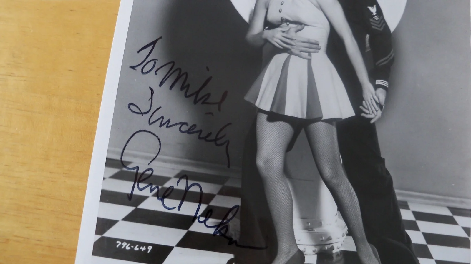gene nelson — Gene Nelson signed autographed photo Jane Powell Three Sailors and a Girl, изображение 2