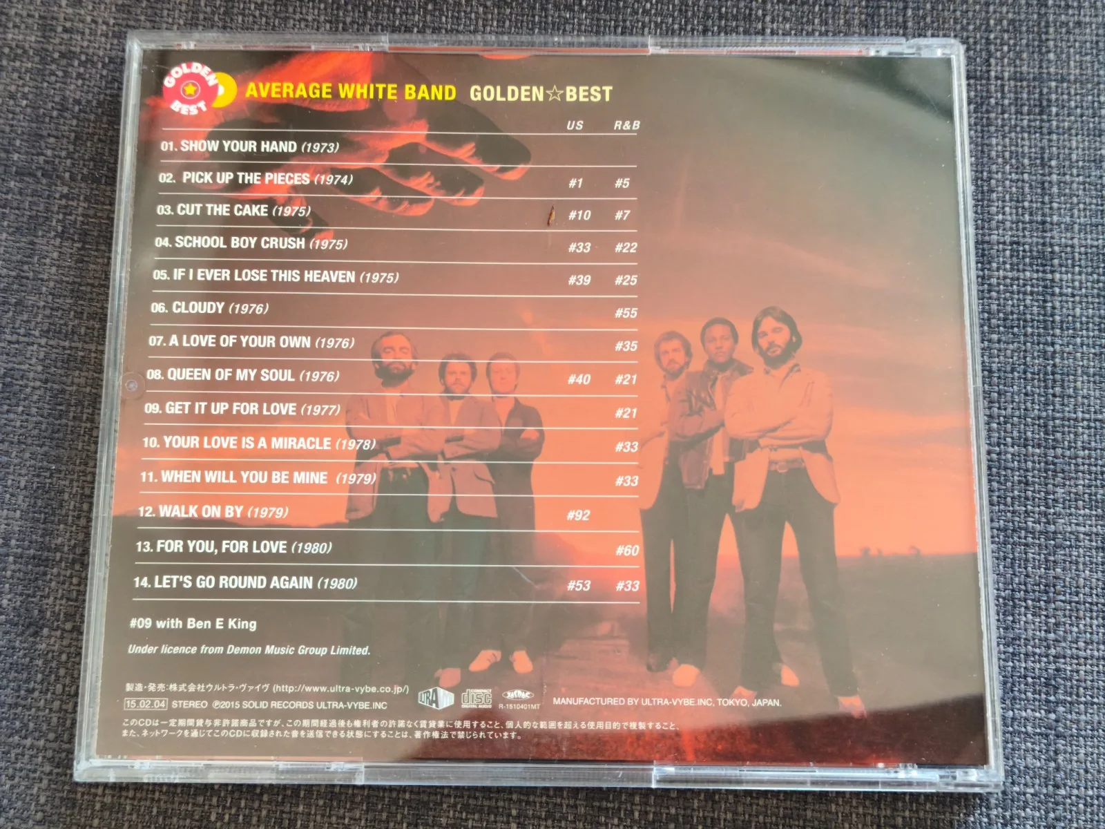 Average White Band all fully band signed autographed CD original rock great rare, image 5