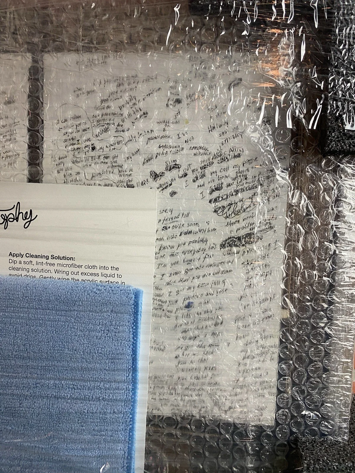 Eminem Signed Autographed Stans Letters Shadow Box MMLP25 IN HAND READY TO SHIP, изображение 5