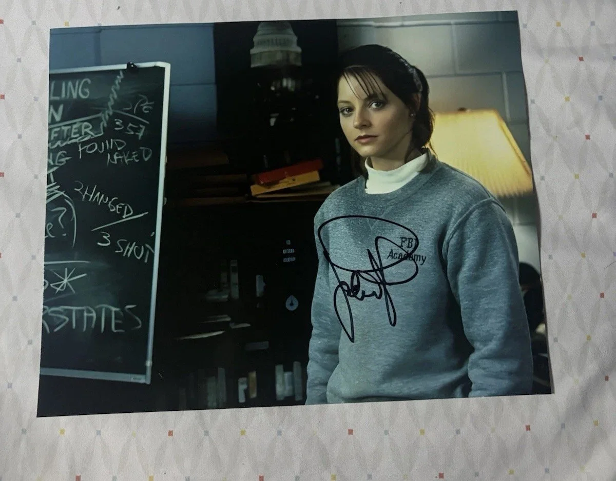 Jodie Foster 8x10 Photo- The Silent Of The Lambs | Hand Signed| Video Proof, изображение 2