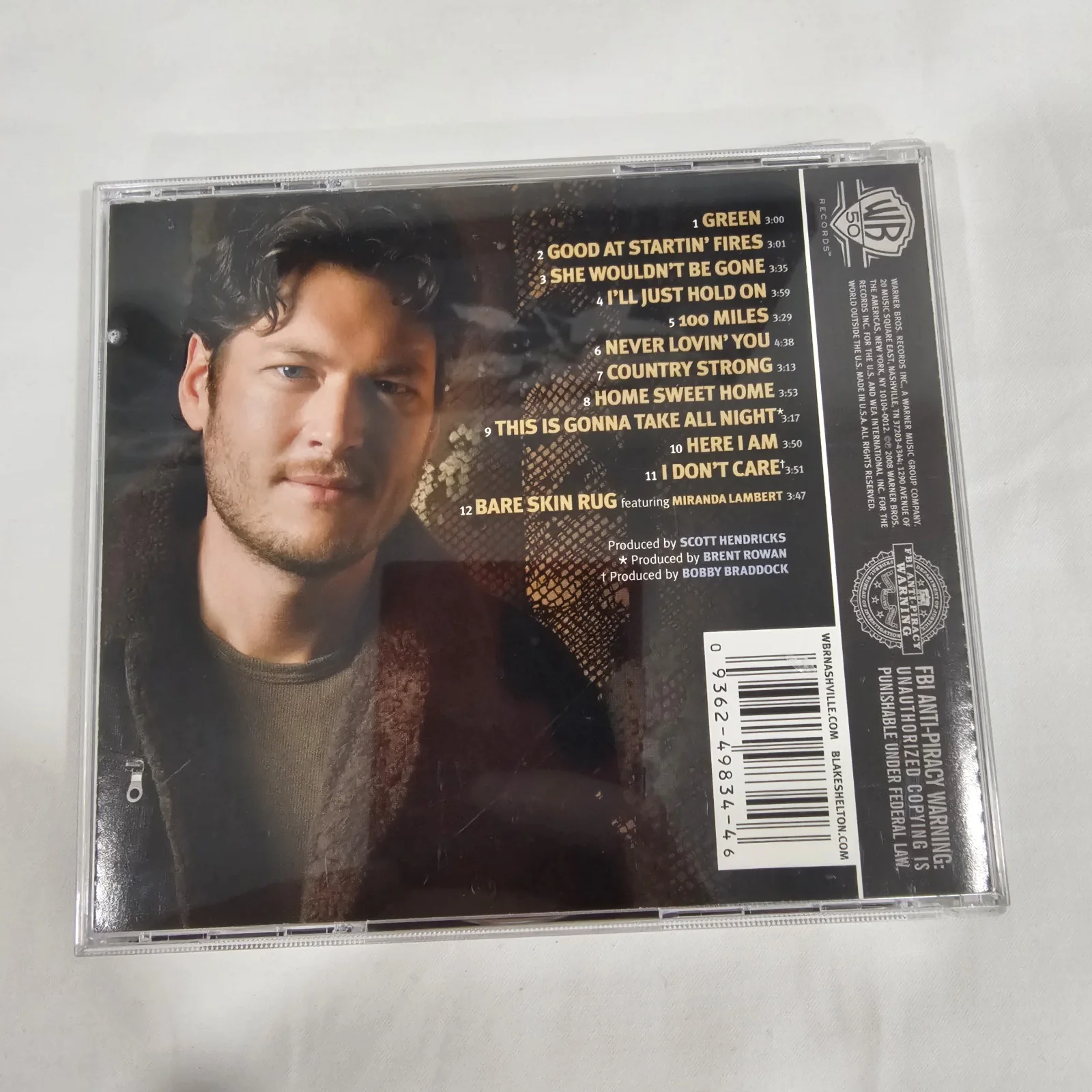 Blake Shelton Signed Cd "Startin' Fires" Country Music, image 2