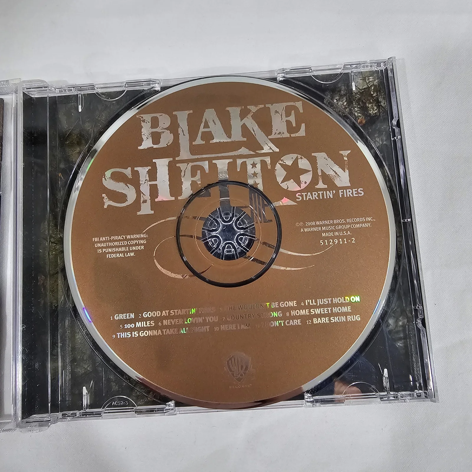 Blake Shelton Signed Cd "Startin' Fires" Country Music, image 3