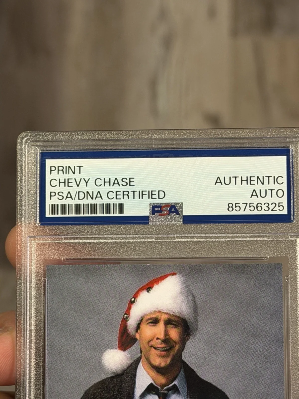 Chevy Chase — Chevy Chase Signed Christmas Vacation Card Clark Griswold PSA/DNA Autograph, image 4