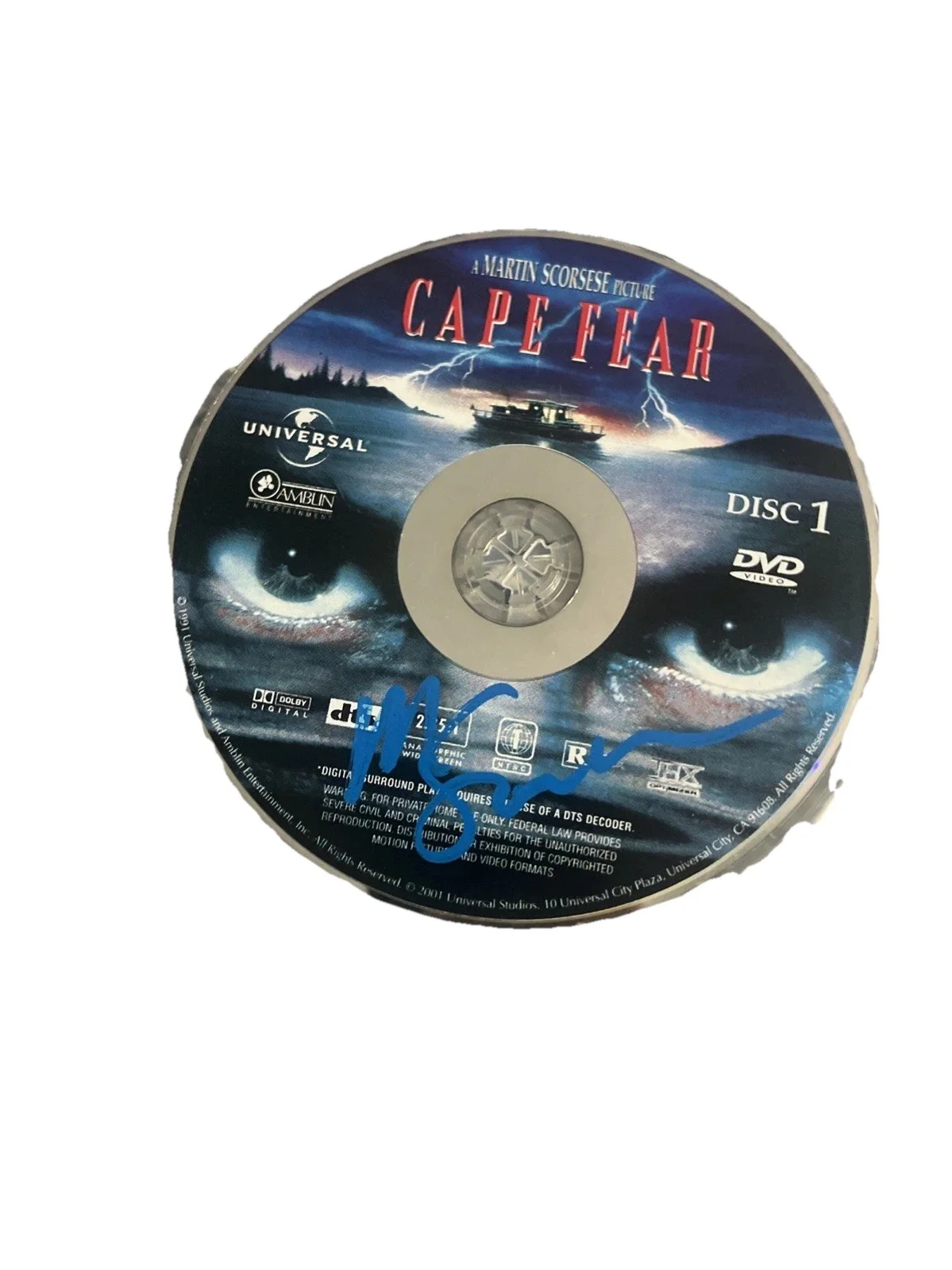 Martin Scorsese — Signed Cape Fear Collection Edition DVD Martin Scorsese Booklet & DVD Authencatd, image 3