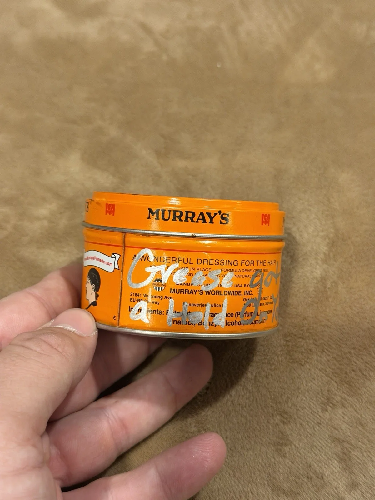 Brody Grant Signed Grease Tin Prop Replica Autograph Authentic Outsiders Ponyboy, image 4