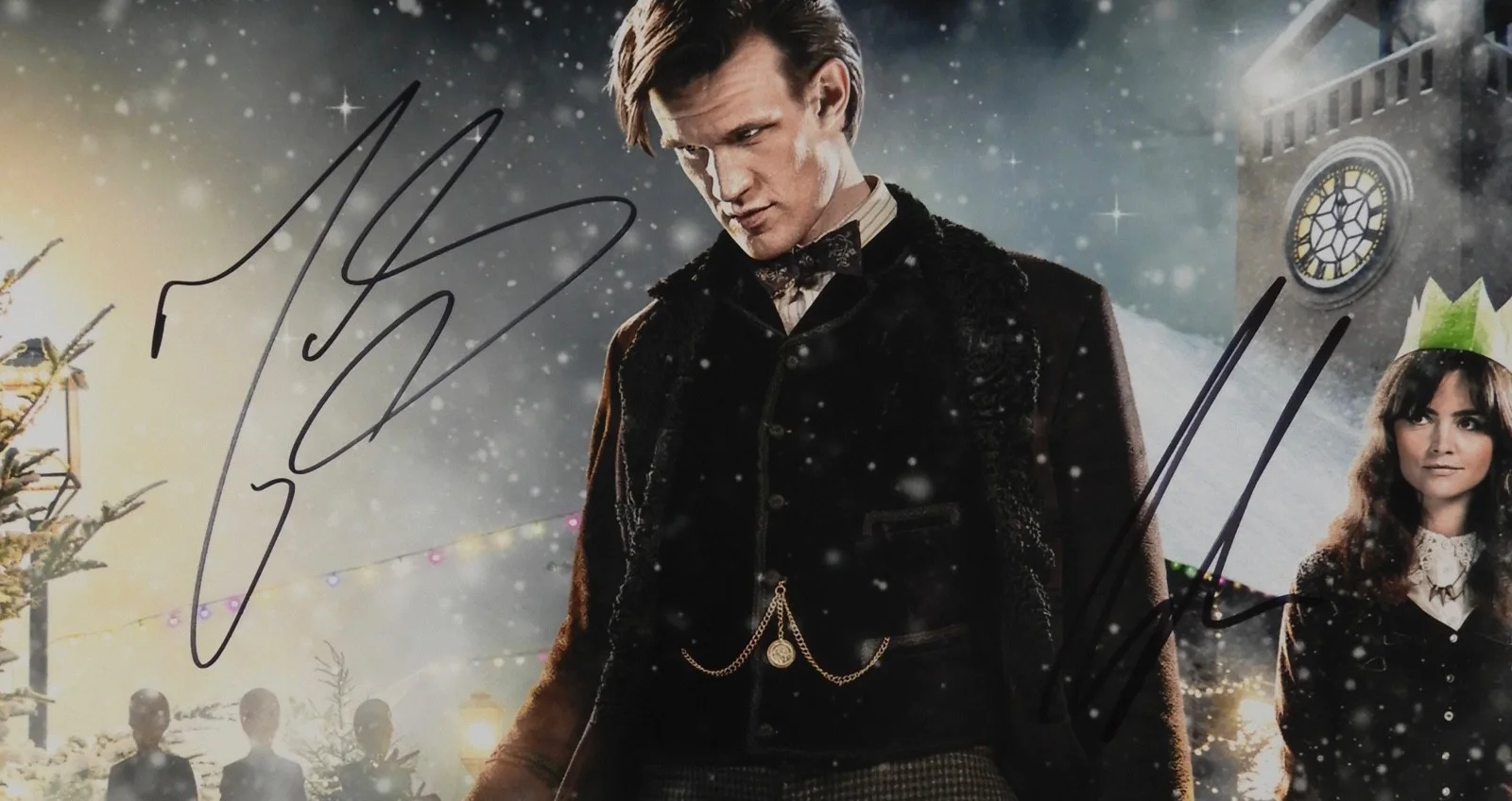 Matt Smith Jenna Coleman Doctor Who Autograph Signed Photo JSA COA 11 x 14, image 2