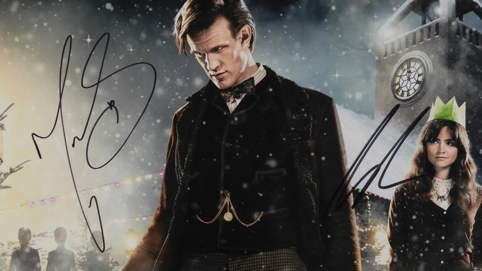 Matt Smith Jenna Coleman Doctor Who Autograph Signed Photo JSA COA 11 x 14, image 2