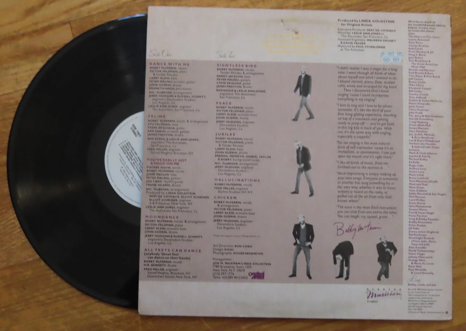 BOBBY McFERRIN signed Debut 1982 Record "You've Really Got a Hold on Me", image 2