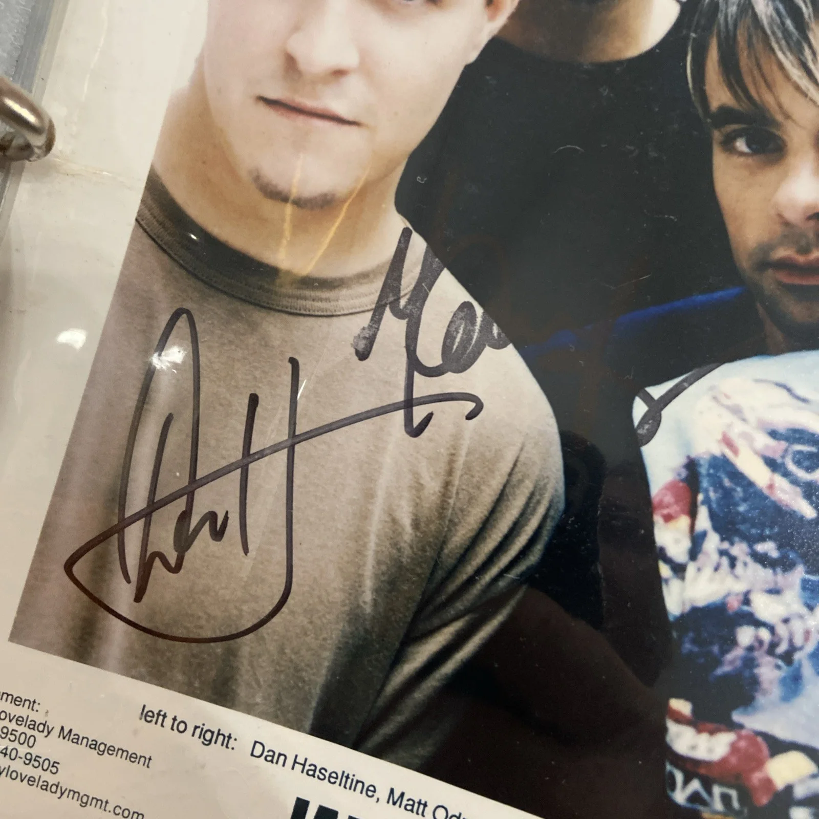 JARS OF CLAY Band SIGNED 8X10 Press Photo 4 signatures Haseltine,Odmark,Lowell+1, изображение 2