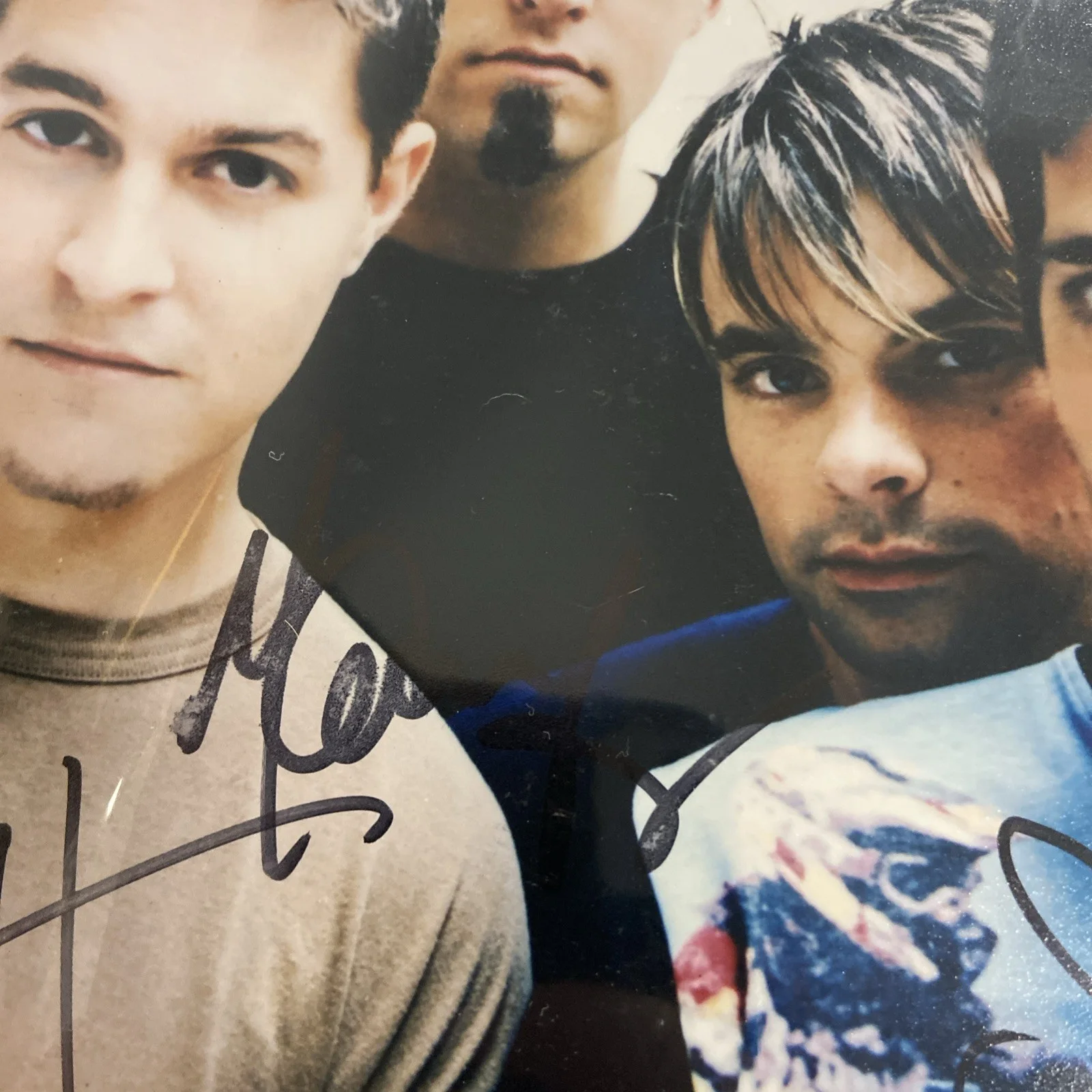 JARS OF CLAY Band SIGNED 8X10 Press Photo 4 signatures Haseltine,Odmark,Lowell+1, изображение 3