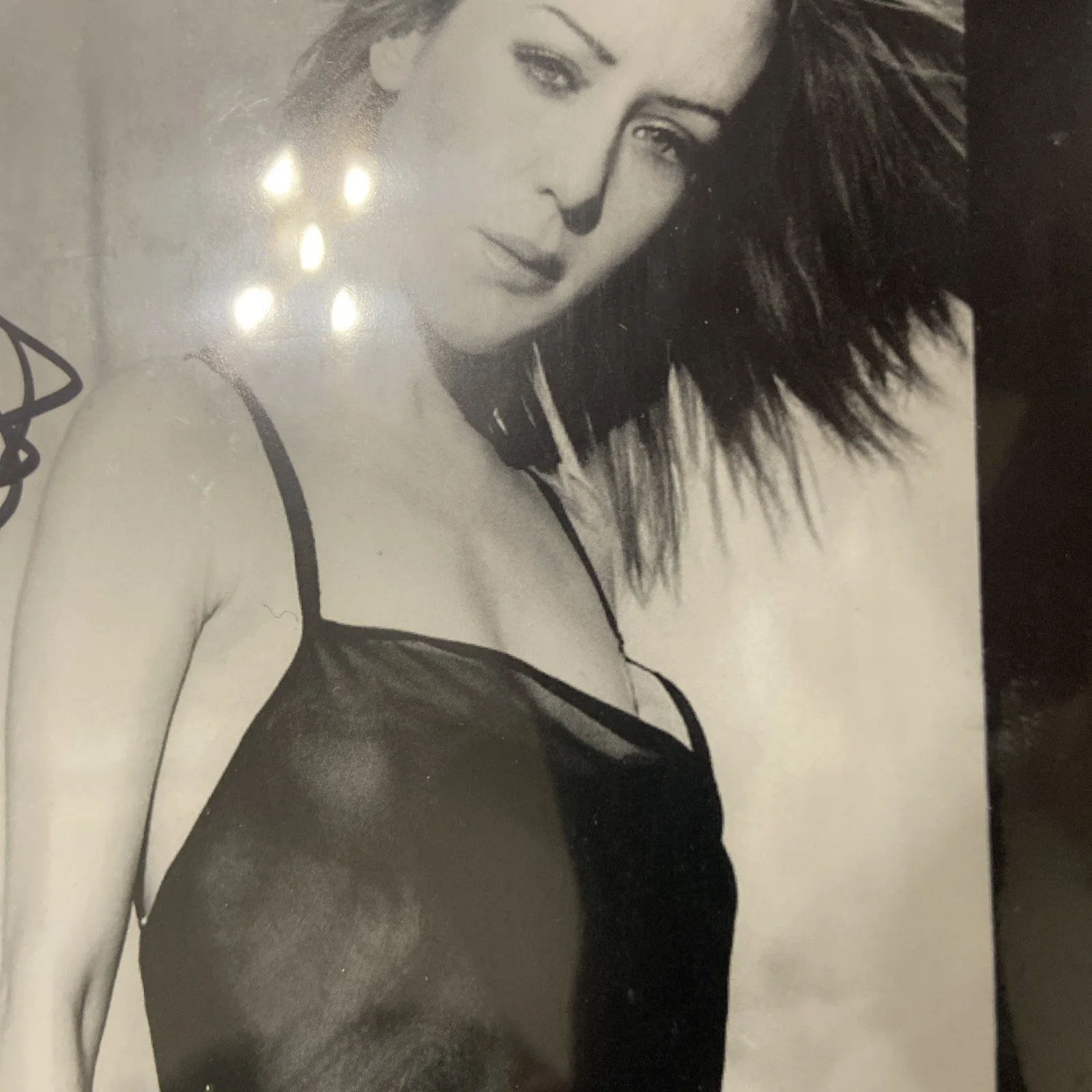 Paige Moss Signed Photo 8x10 Auto Autograph sexy Buffy Hercules See-through top, image 3