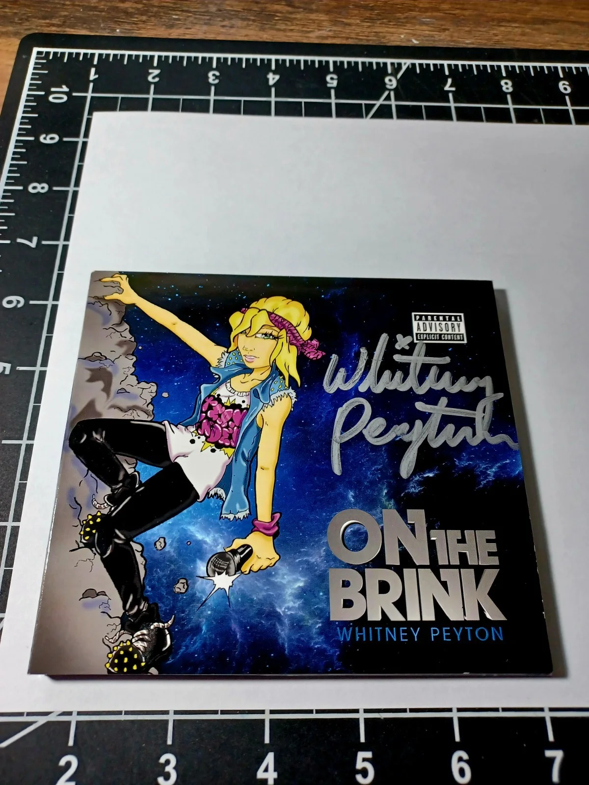 WHITNEY PEYTON ON THE BRINK Album Signed CD ALPHA HOWSE Buzz Records, image 2
