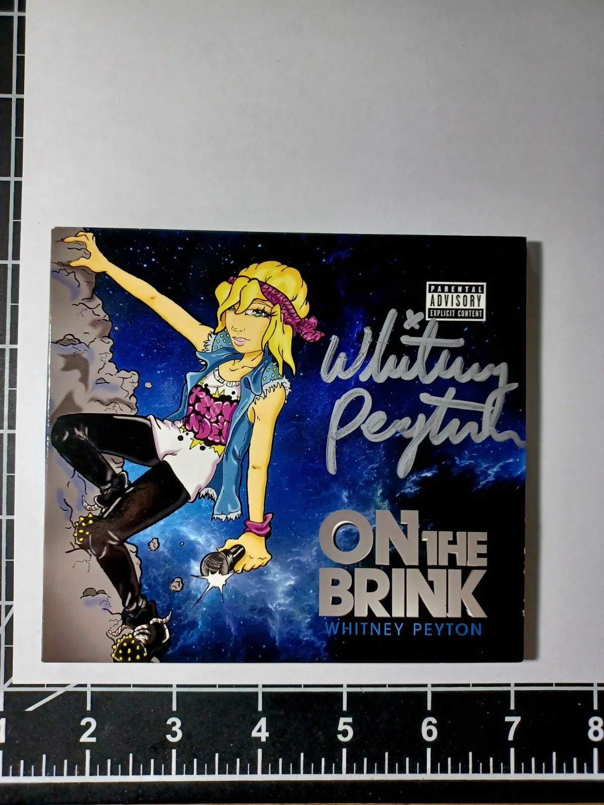 WHITNEY PEYTON ON THE BRINK Album Signed CD ALPHA HOWSE Buzz Records, image 3