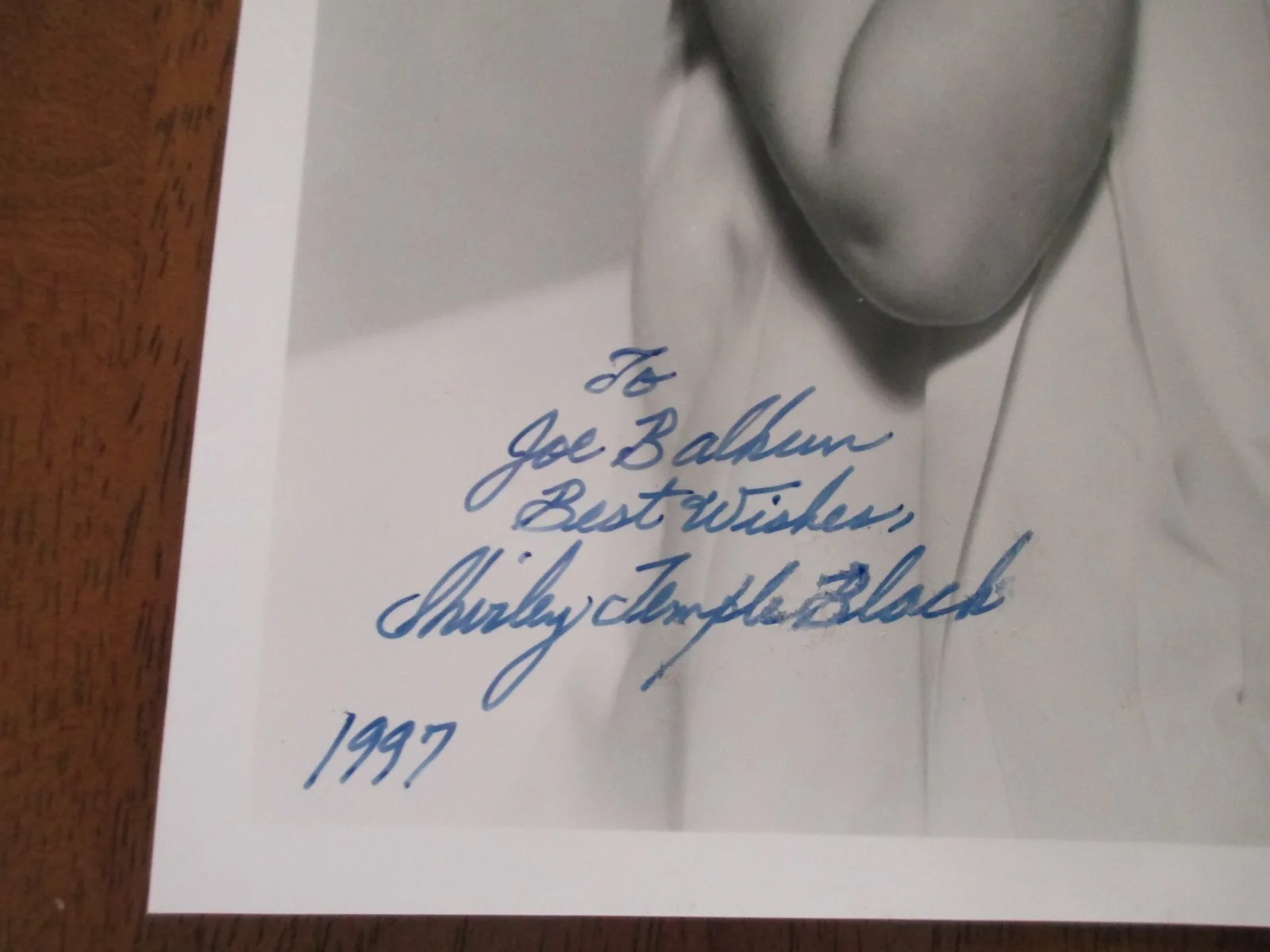 Shirley Temple Signed, Inscribed 8x10 Photo JSA Authenticated, image 2