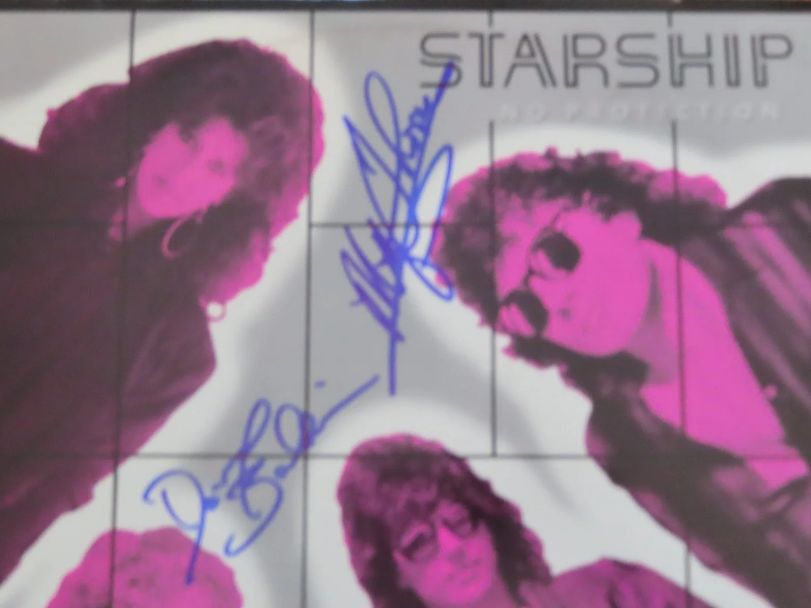 MICKEY THOMAS & DONNY BALDWIN of STARSHIP signed NO PROTECTION 1987 Record COA, image 2