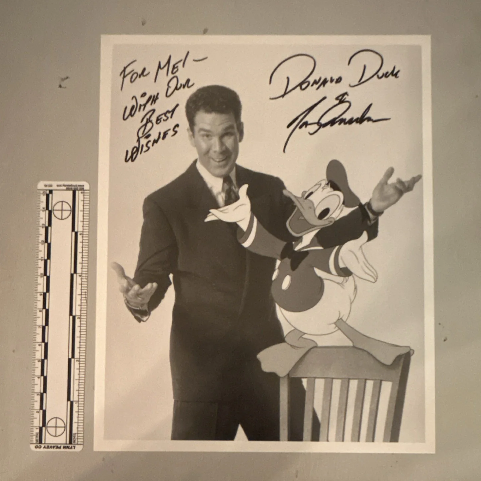 Tony Anselmo — Tony Anselmo Signed Original 8x10 Donald Duck Movie Photograph Autograph