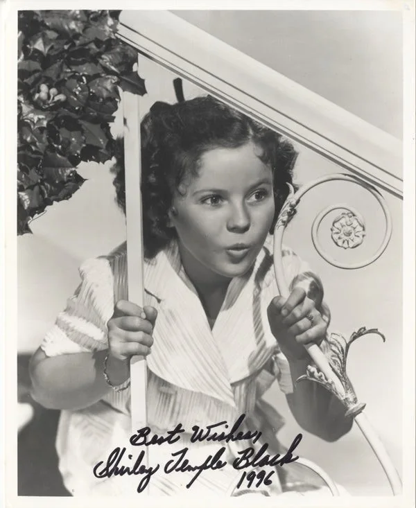 Shirley Temple — Shirley Temple Black 1996 Autograph Signed 8x10 Photograph