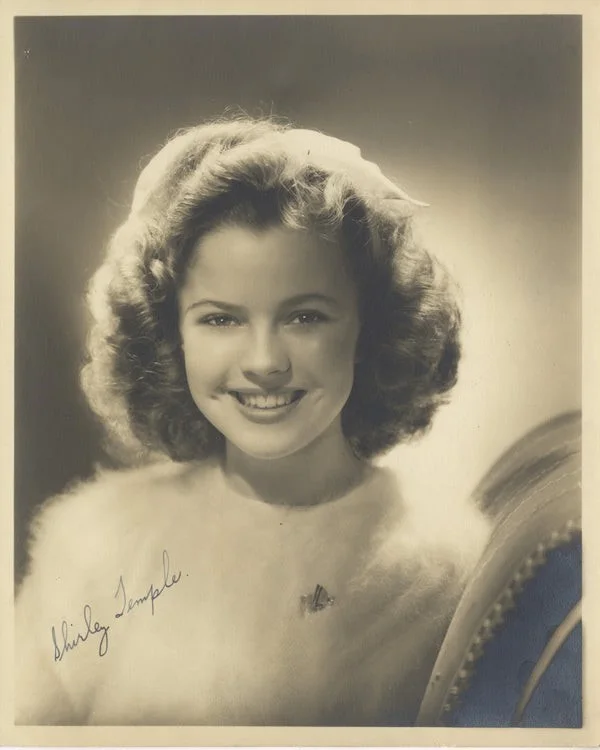 Shirley Temple — Shirley Temple Autograph Signed Original Double Weight Silver Gelatin 8x10 Photo