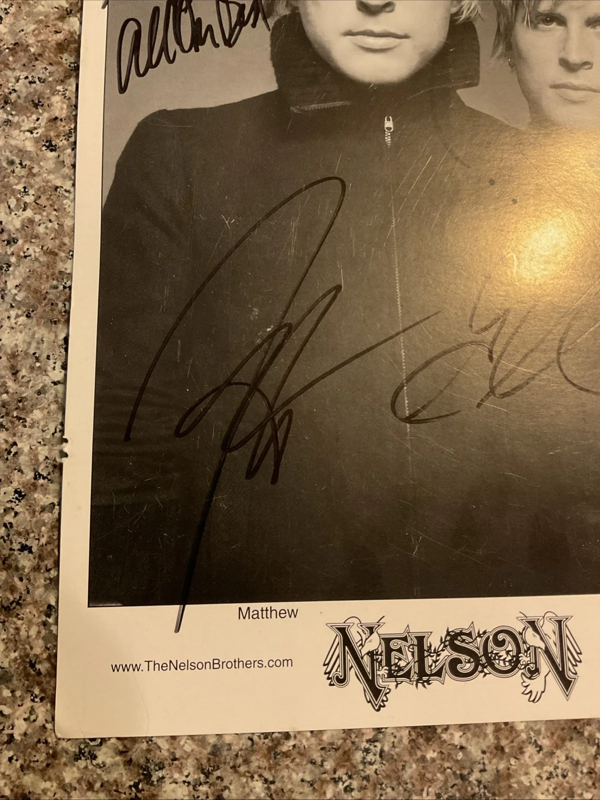 NELSON BROTHERS Signed 8x10 Promotional Photo, Inscribed No Coa, image 5