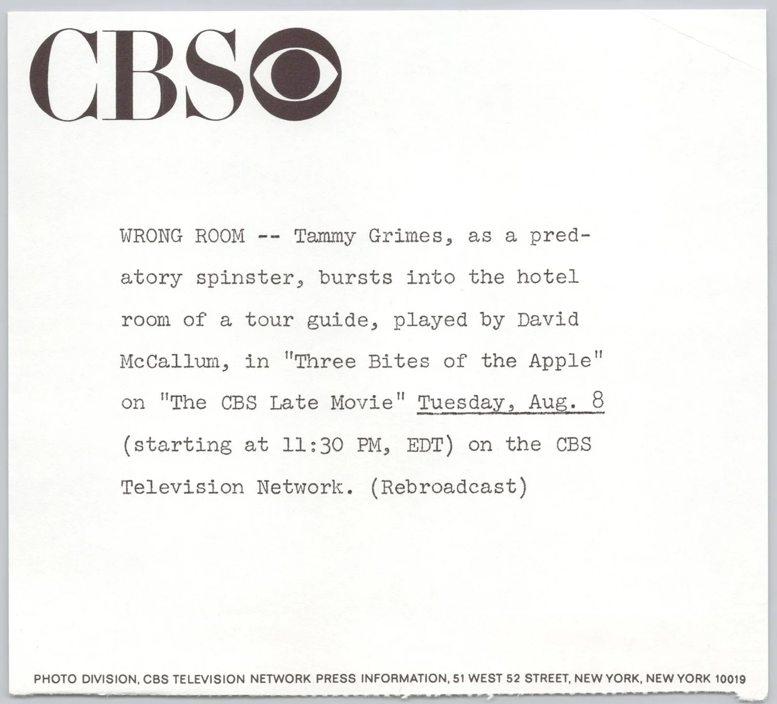 Tammy Grimes Photograph Three Bites of the Apple CBS Movie Still 9 x 7 in Photo, изображение 3