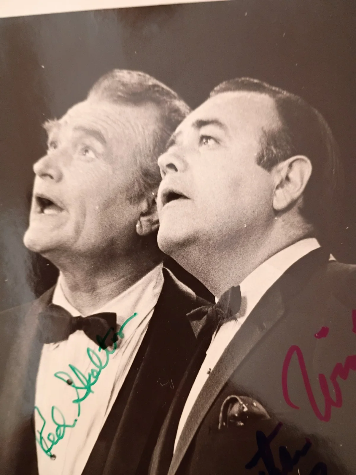 Red Skelton, Jonathan Winters — Comedy Legends Red Skelton + Jonathan Winters signed 7x8 BXW Photo + JSA RARE!, изображение 2
