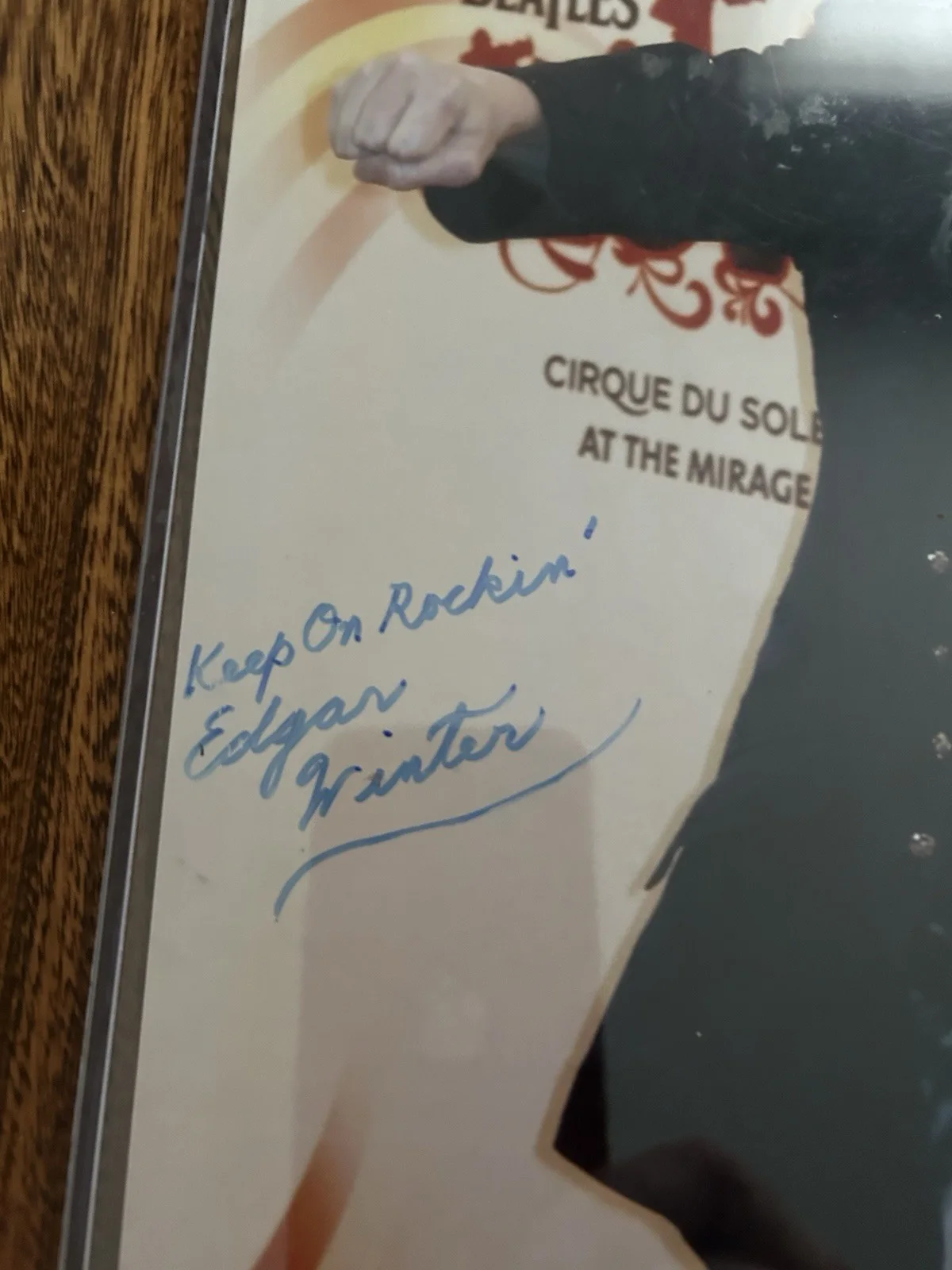 EDGAR WINTER ( Rock N Roll Frankenstein ) AUTOGRAPHED 8x10 PICTURE With COA, image 2