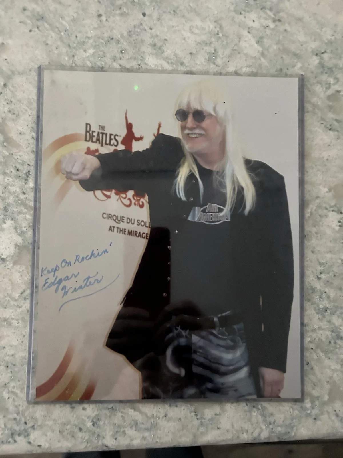 EDGAR WINTER ( Rock N Roll Frankenstein ) AUTOGRAPHED 8x10 PICTURE With COA, image 5