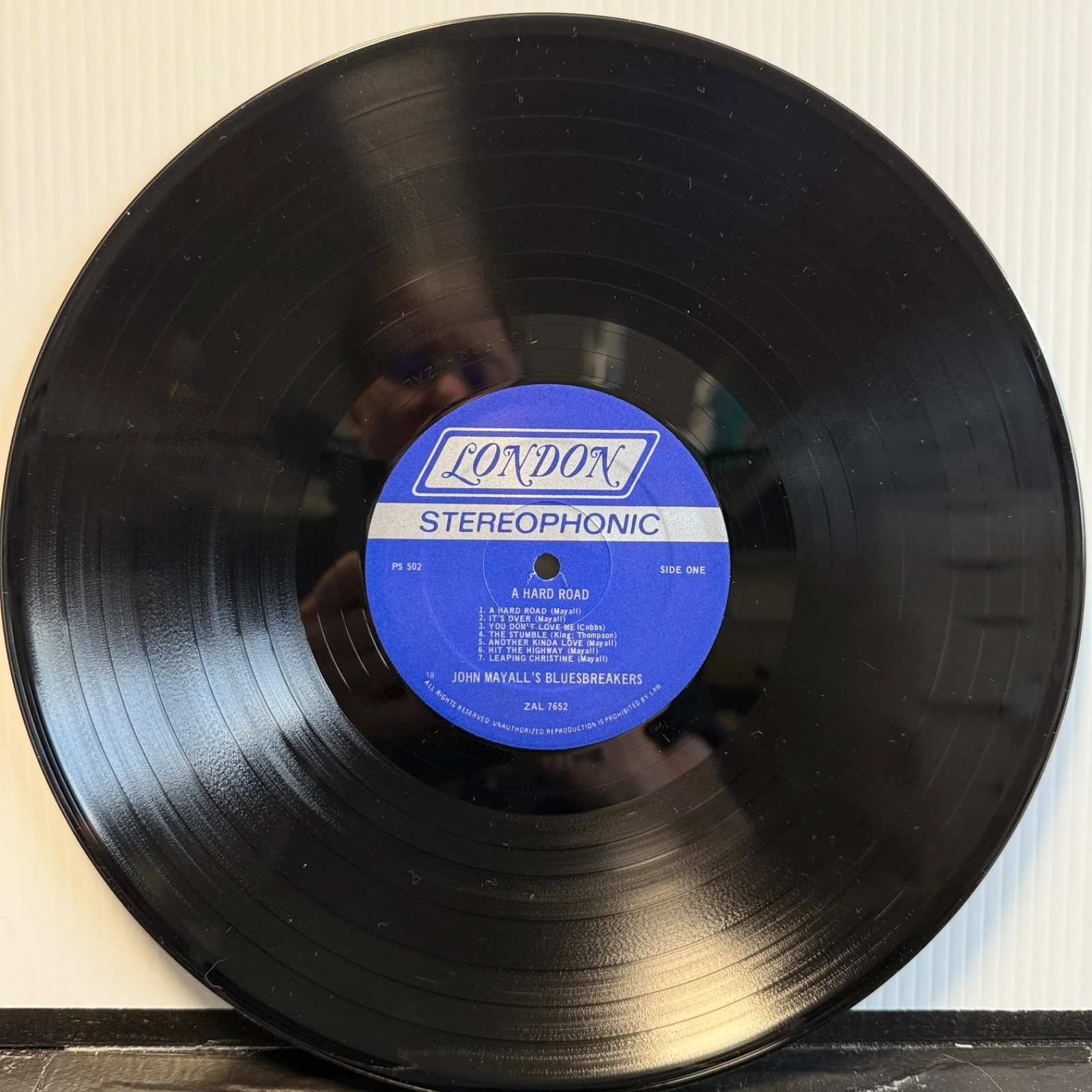 JOHN MAYALL "A Hard Road" AUTOGRAPHED BY JOHN MAYALL usa vinyl album NM!, изображение 4