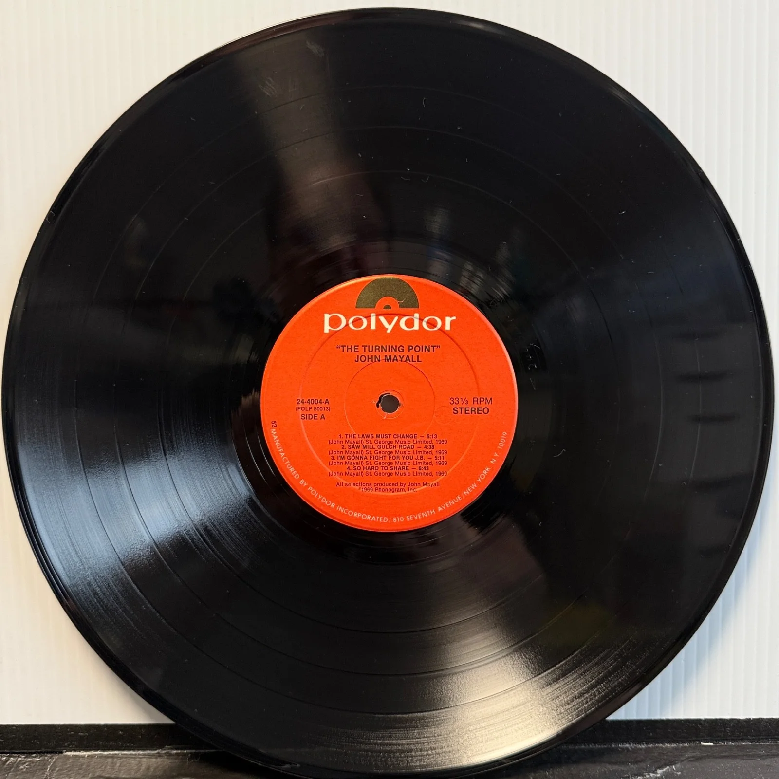 JOHN MAYALL "The Turning Point" AUTOGRAPHED BY JOHN MAYALL usa vinyl album NM!, изображение 4