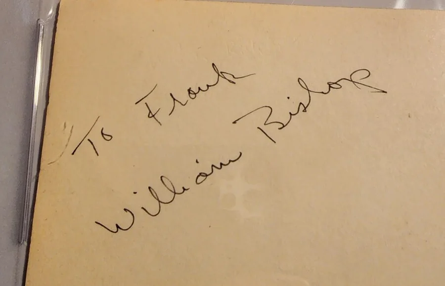William Bishop Robert Clarke PSA DNA Autograph Signed Auto Actor 1918-1959, image 2