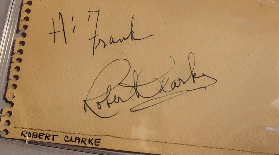 William Bishop Robert Clarke PSA DNA Autograph Signed Auto Actor 1918-1959, image 3