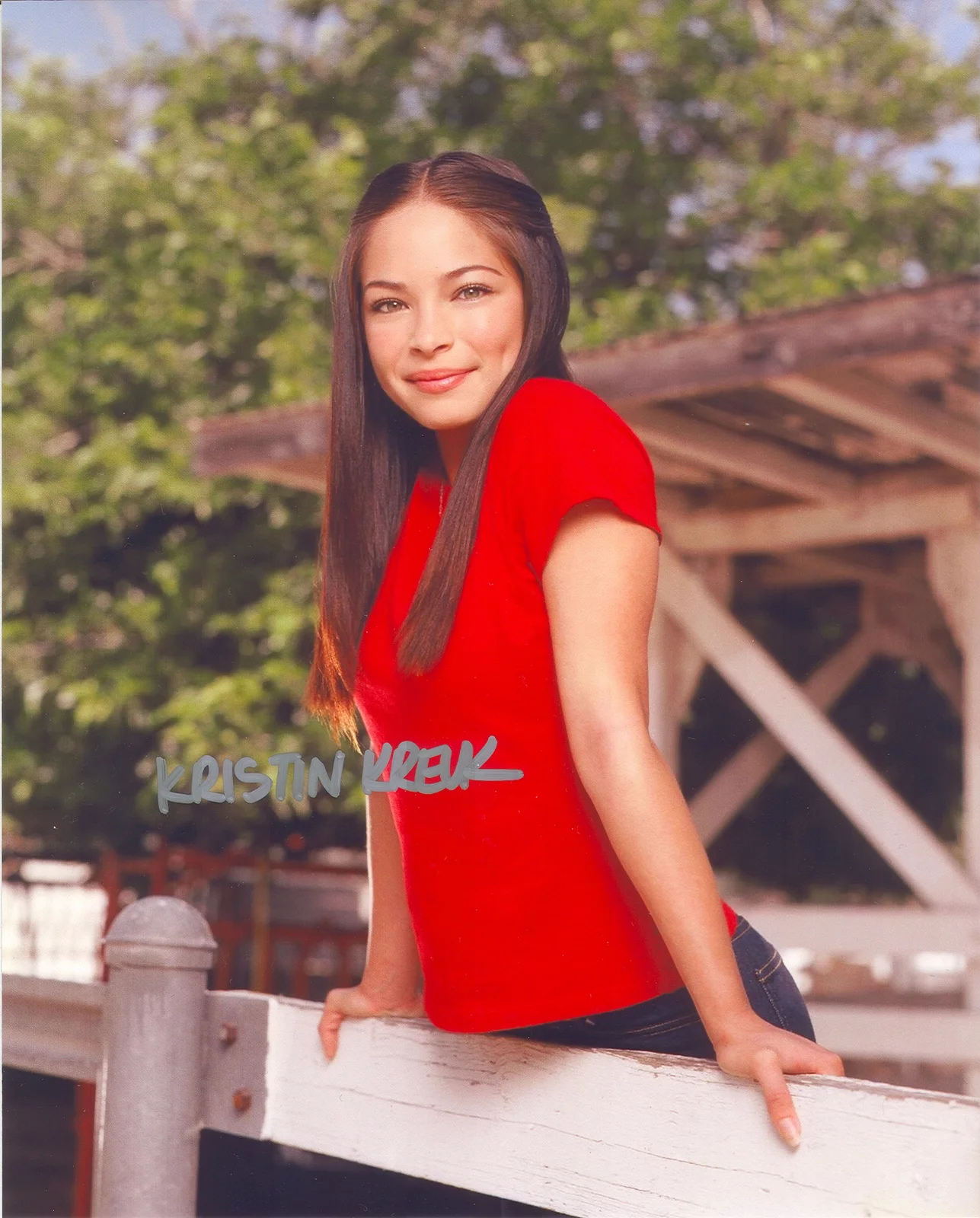 Kristin Kreuk — Kristin Kreuk Autographed Photo * COA - Smallville - Signature Signed 8X10