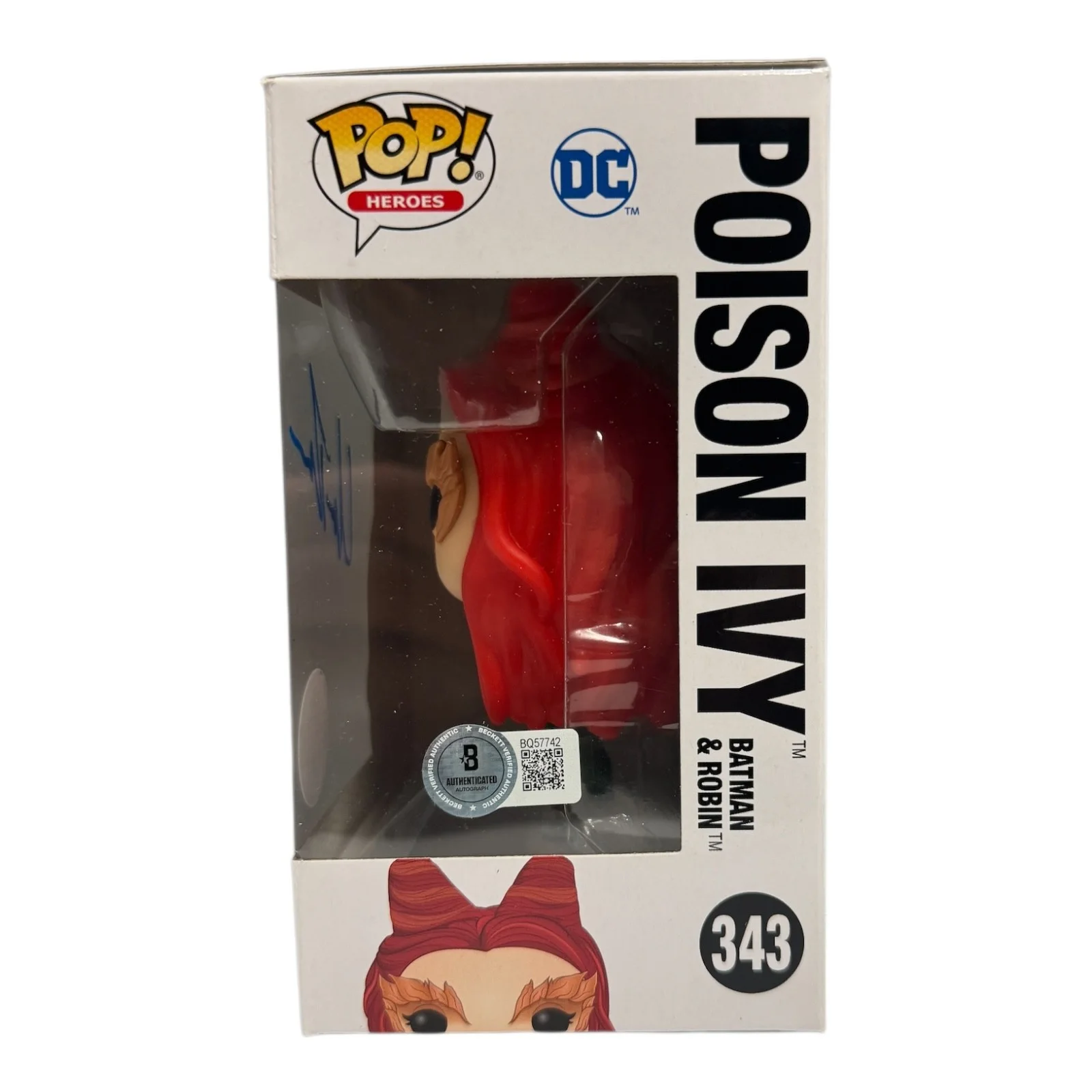 Uma Thurman — Uma Thurman Signed Autograph Batman & Robin 343 Funko Pop Beckett BAS Poison Ivy, image 2