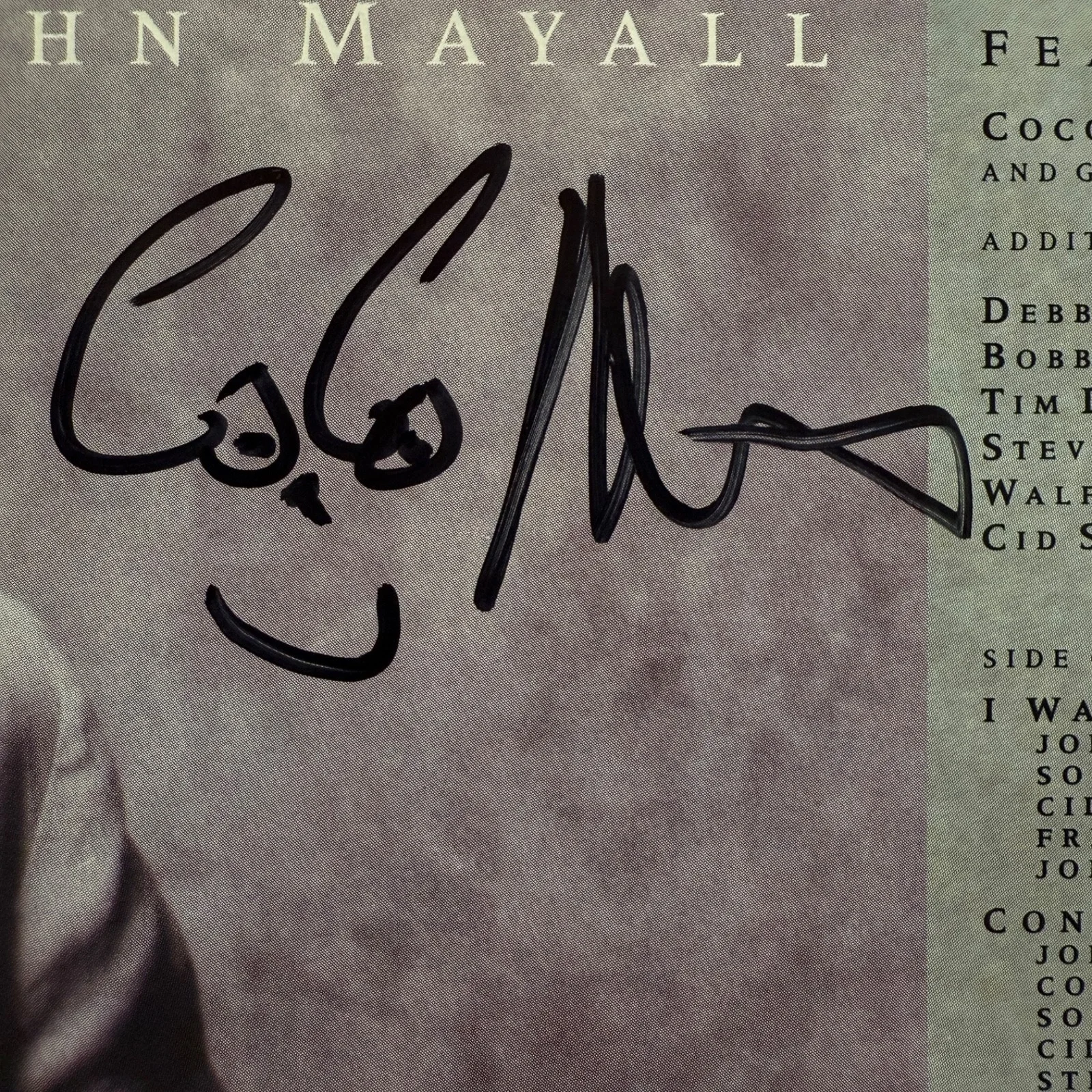JOHN MAYALL "A Sense Of Place" AUTOGRAPHED usa vinyl album Island 842 795-1 NM!, изображение 4