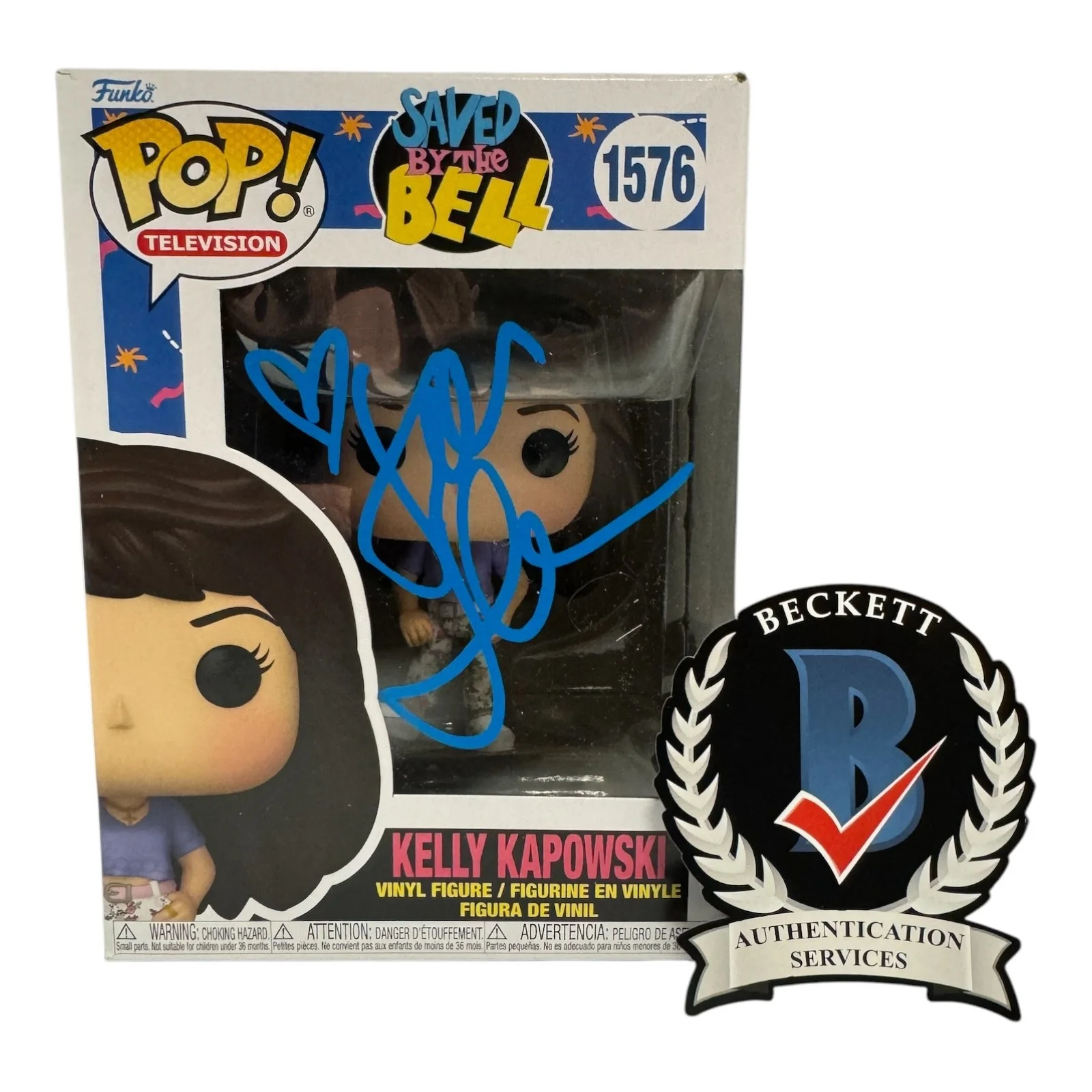 Tiffani Thiessen — Tiffani Thiessen Signed Autograph Saved By the Bell Funko 1576 Beckett Bas Kelly