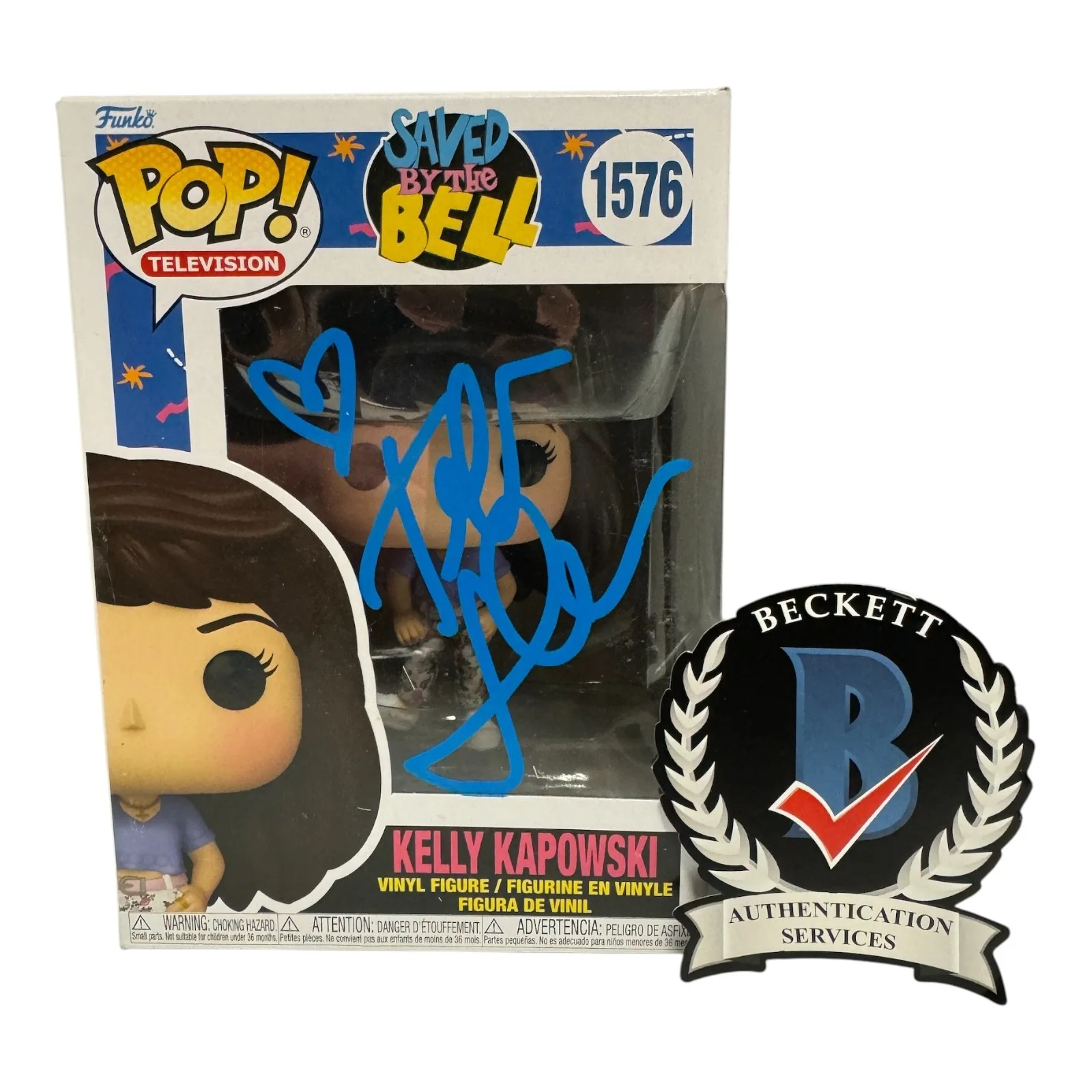 Tiffani Thiessen — Tiffani Thiessen Signed Autograph Saved By the Bell Funko 1576 Beckett Bas Kelly