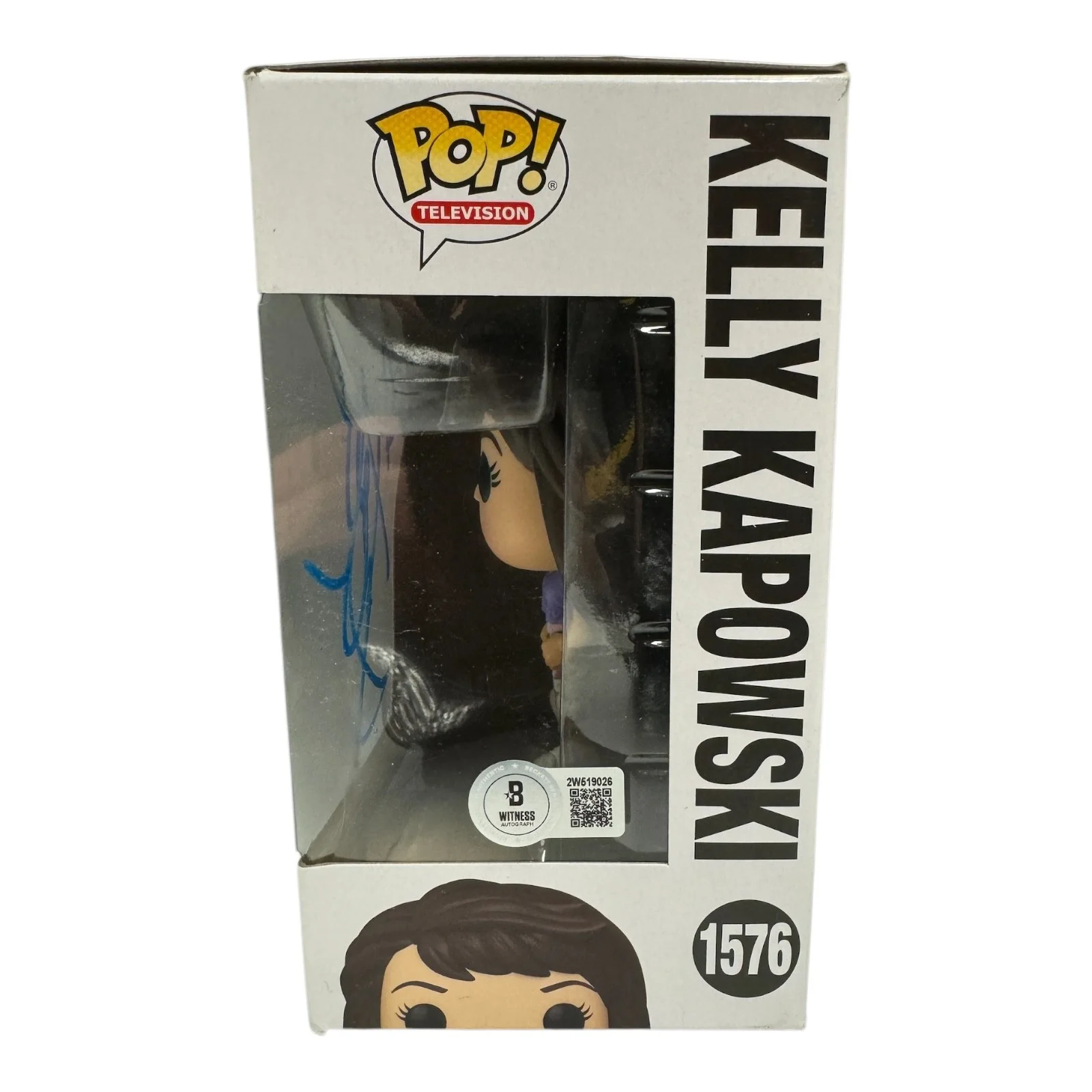 Tiffani Thiessen — Tiffani Thiessen Signed Autograph Saved By the Bell Funko 1576 Beckett Bas Kelly, image 2