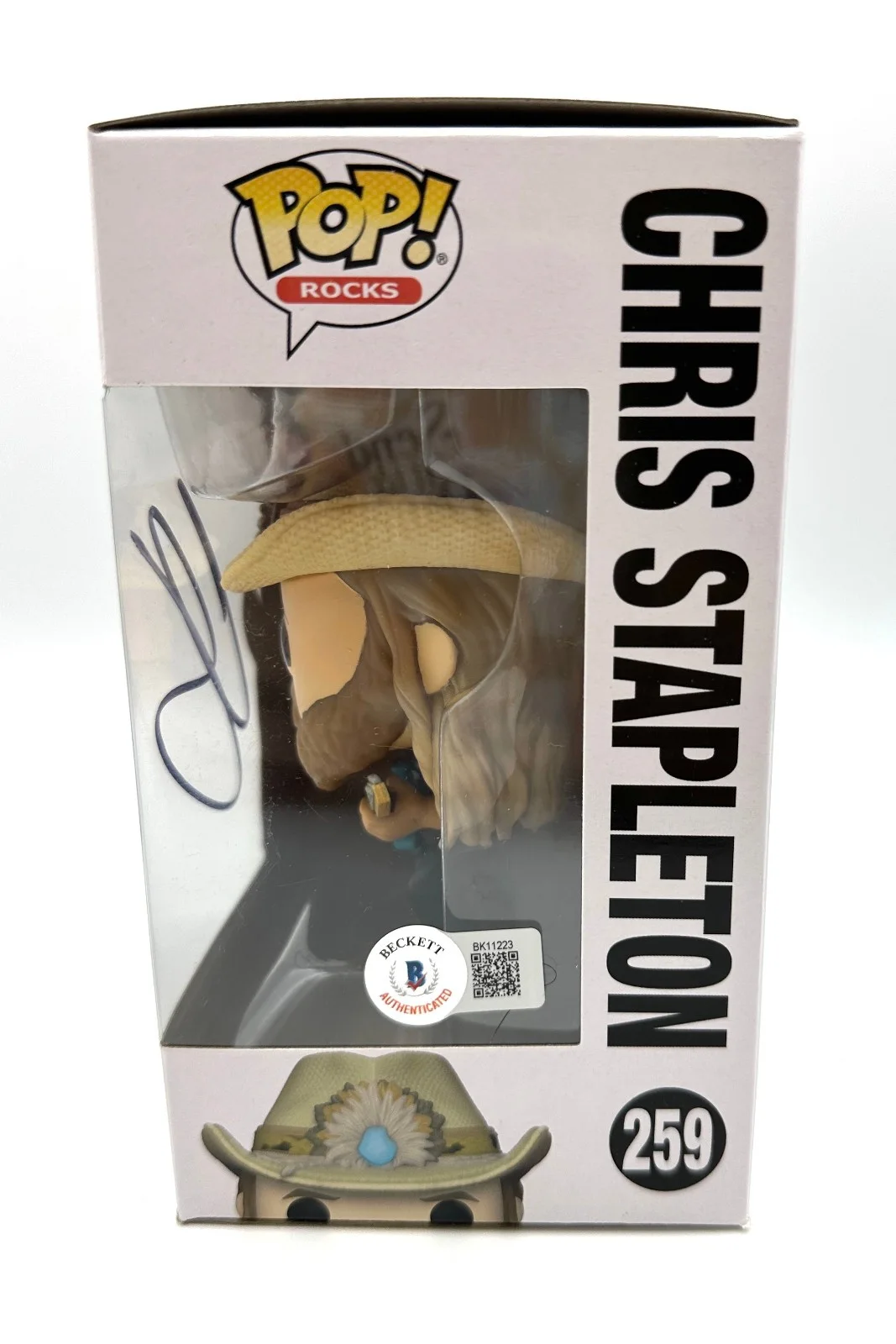 Chris Stapleton Signed Autograph 259 Funko Pop Beckett BAS Country Traveller, изображение 2