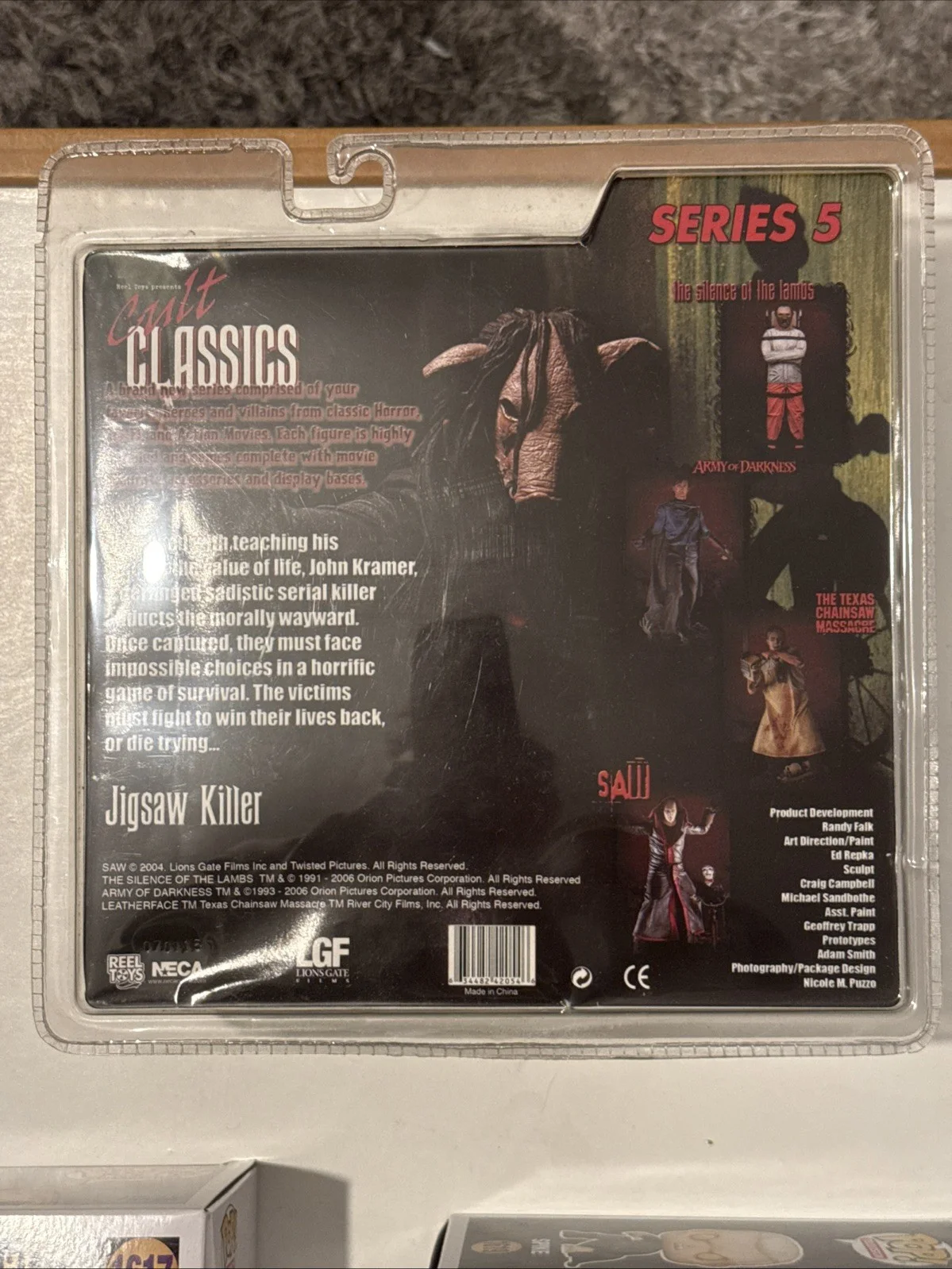 NECA Cult Classics Series 5 SAW III Jigsaw Killer With Puppy And Tricycle Figure, image 4