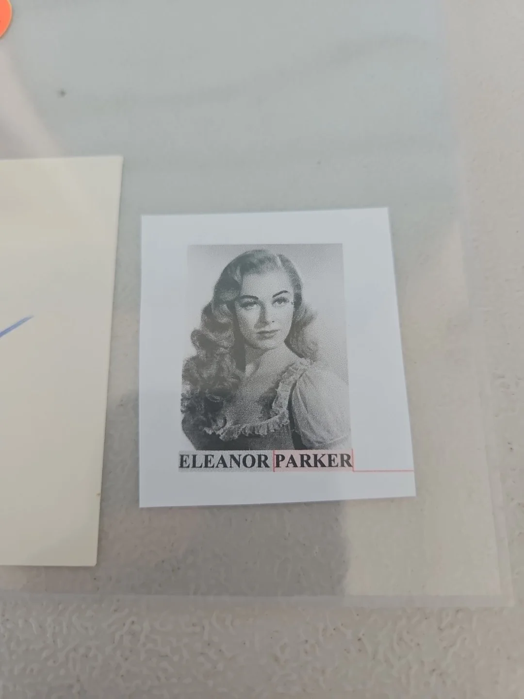 eleanor parker — Eleanor Parker signed 3x5 index card, image 3