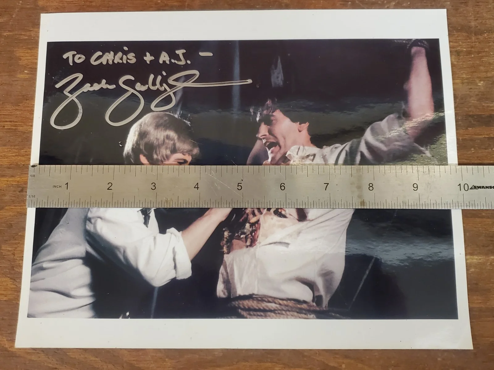 Signed Movie Promo Picture 8x10 Waxwork 2 Zach Galligan Authentic, изображение 5