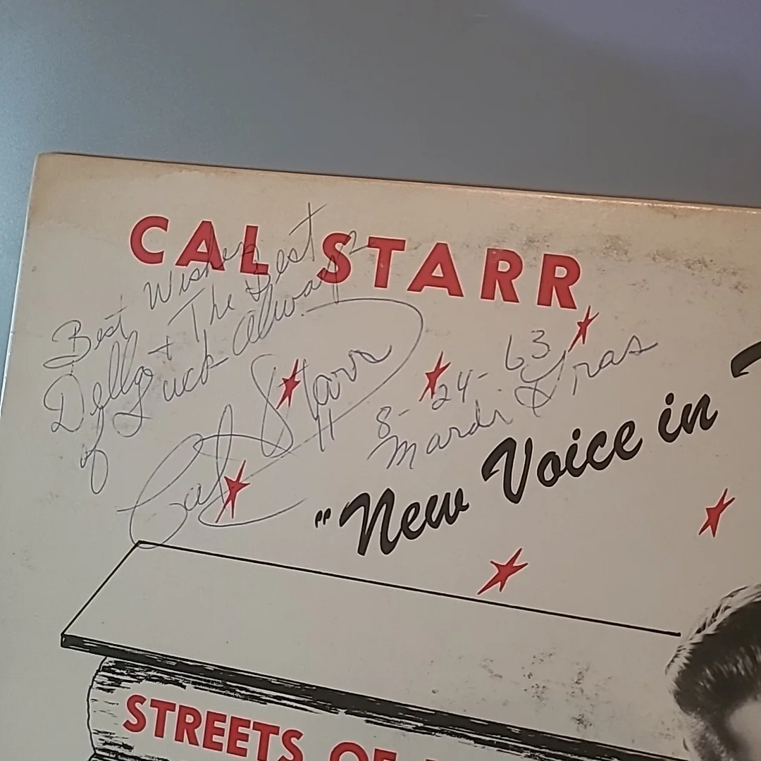 Cal Starr — CAL STARR Signed New Voice In Town Record Album 1963 Autograph, изображение 2