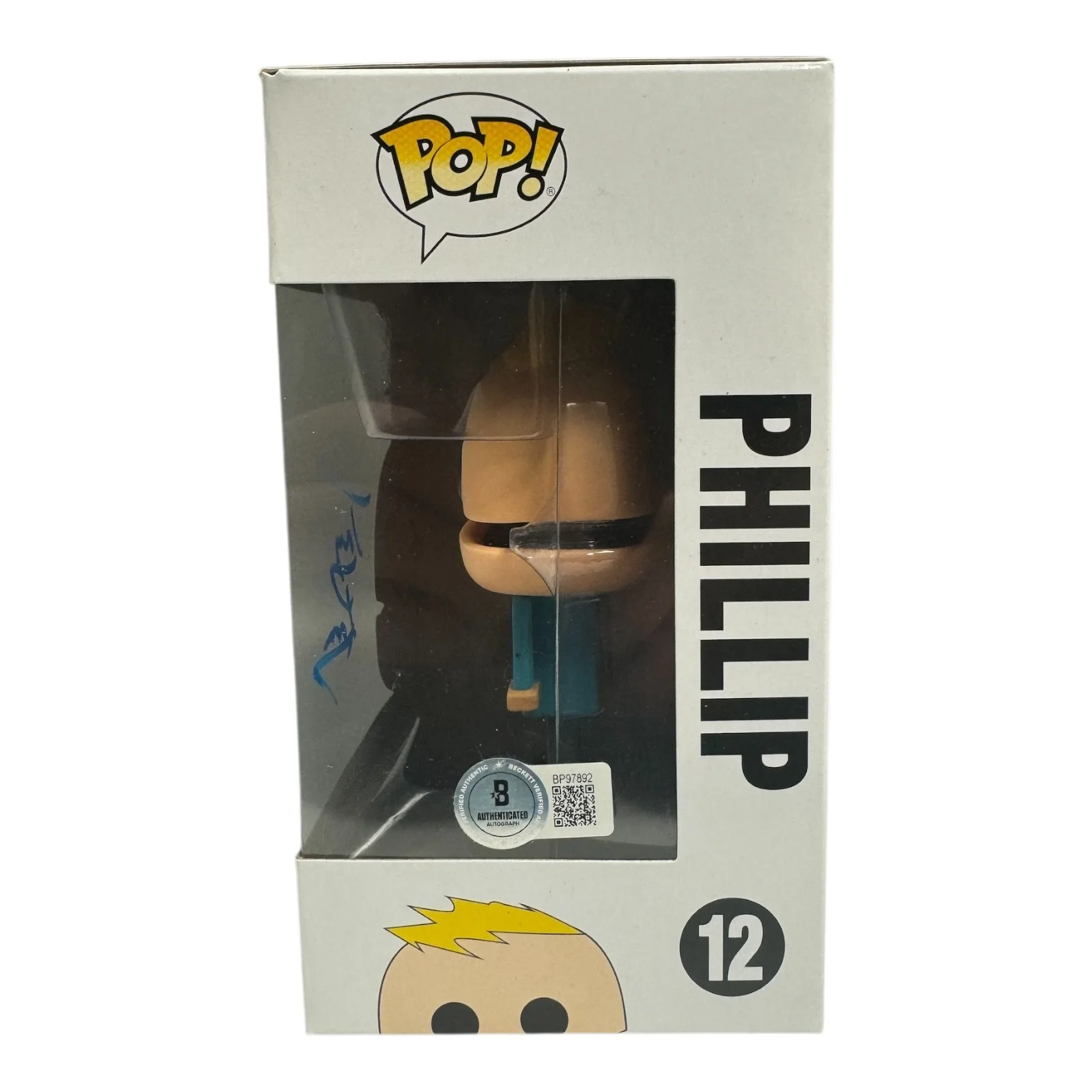 TREY PARKER — TREY PARKER SIGNED AUTOGRAPH SOUTH PARK FUNKO POP 12 BECKETT BAS PHILLIP, image 2
