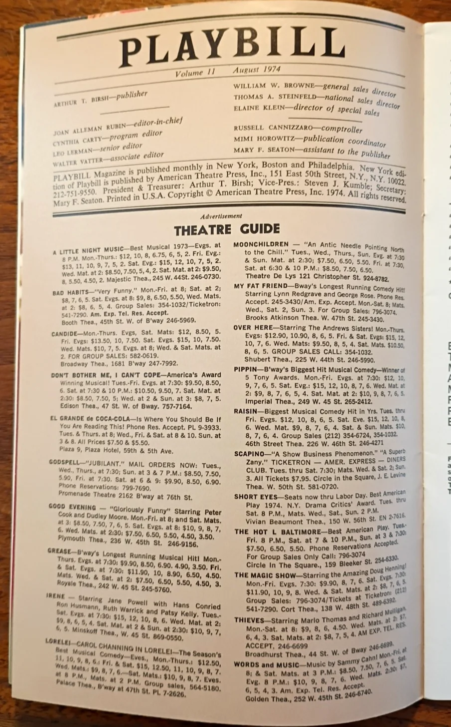 Patty Andrews (1918-2013) Signed 1974 Playbill "OVER HERE!", image 3