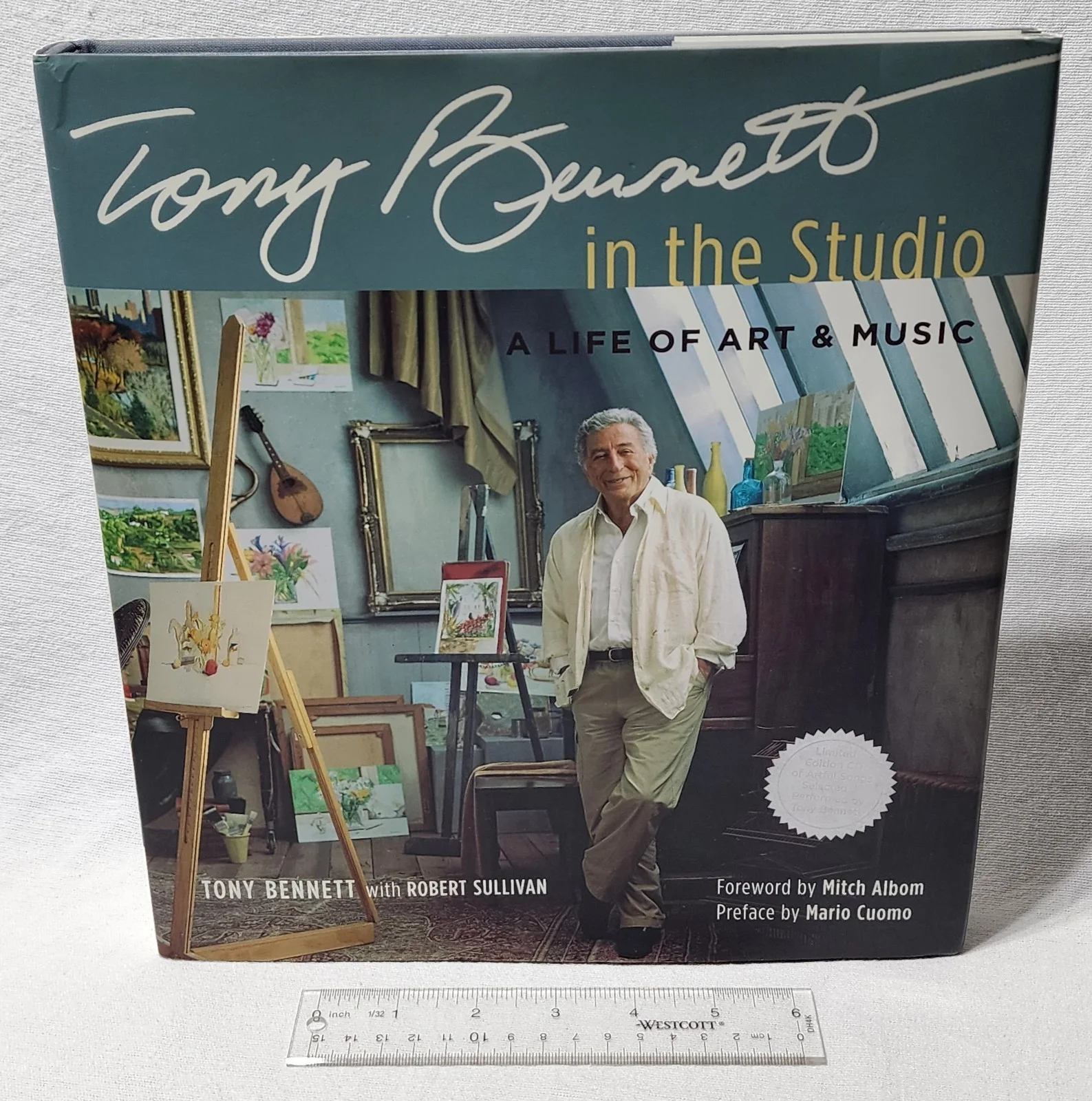 TONY BENNETT SIGNED IN THE STUDIO A LIFE OF ART & MUSIC BOOK ROCK AUTOGRAPH COA, изображение 2