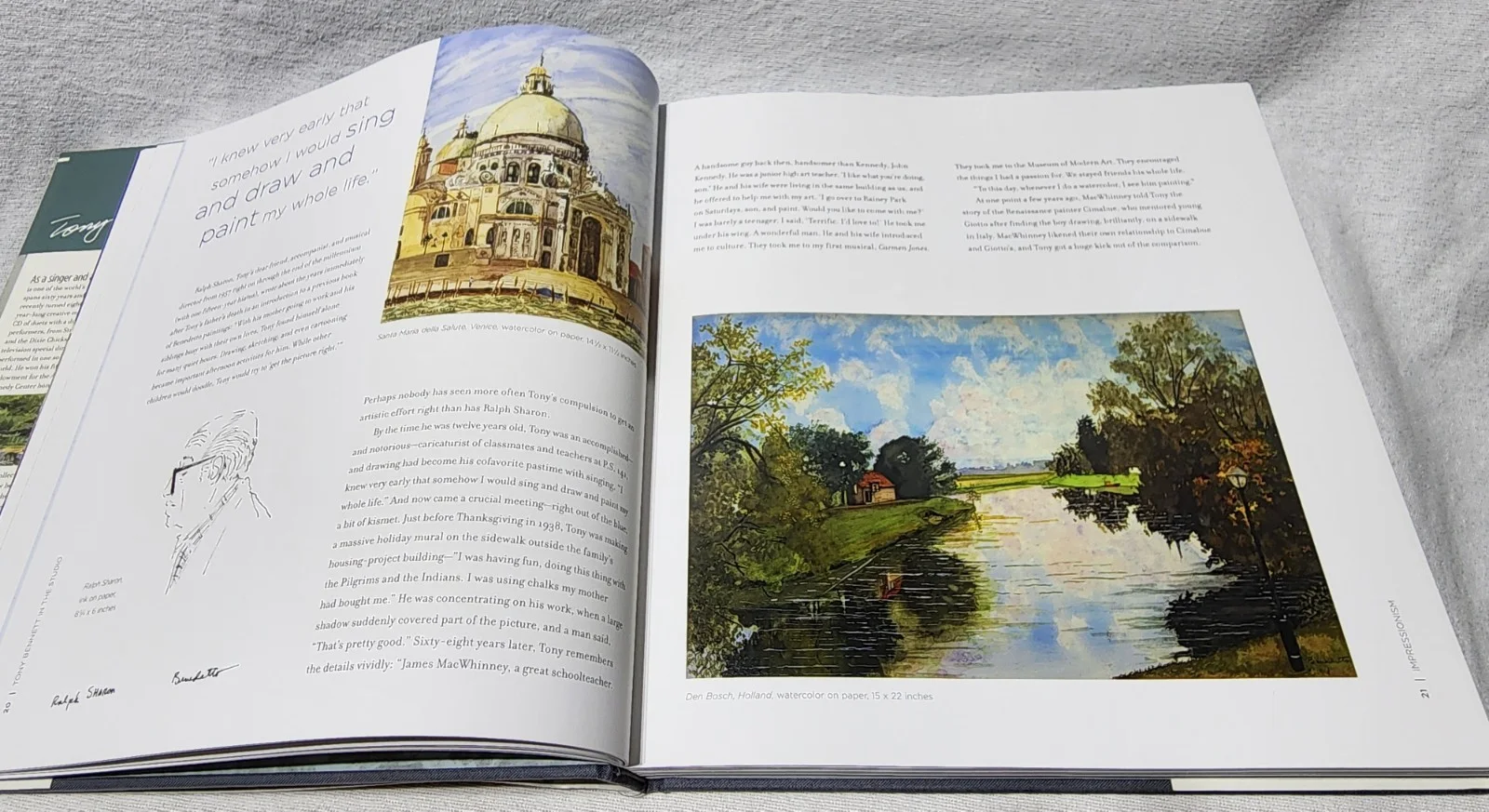 TONY BENNETT SIGNED IN THE STUDIO A LIFE OF ART & MUSIC BOOK ROCK AUTOGRAPH COA, изображение 5