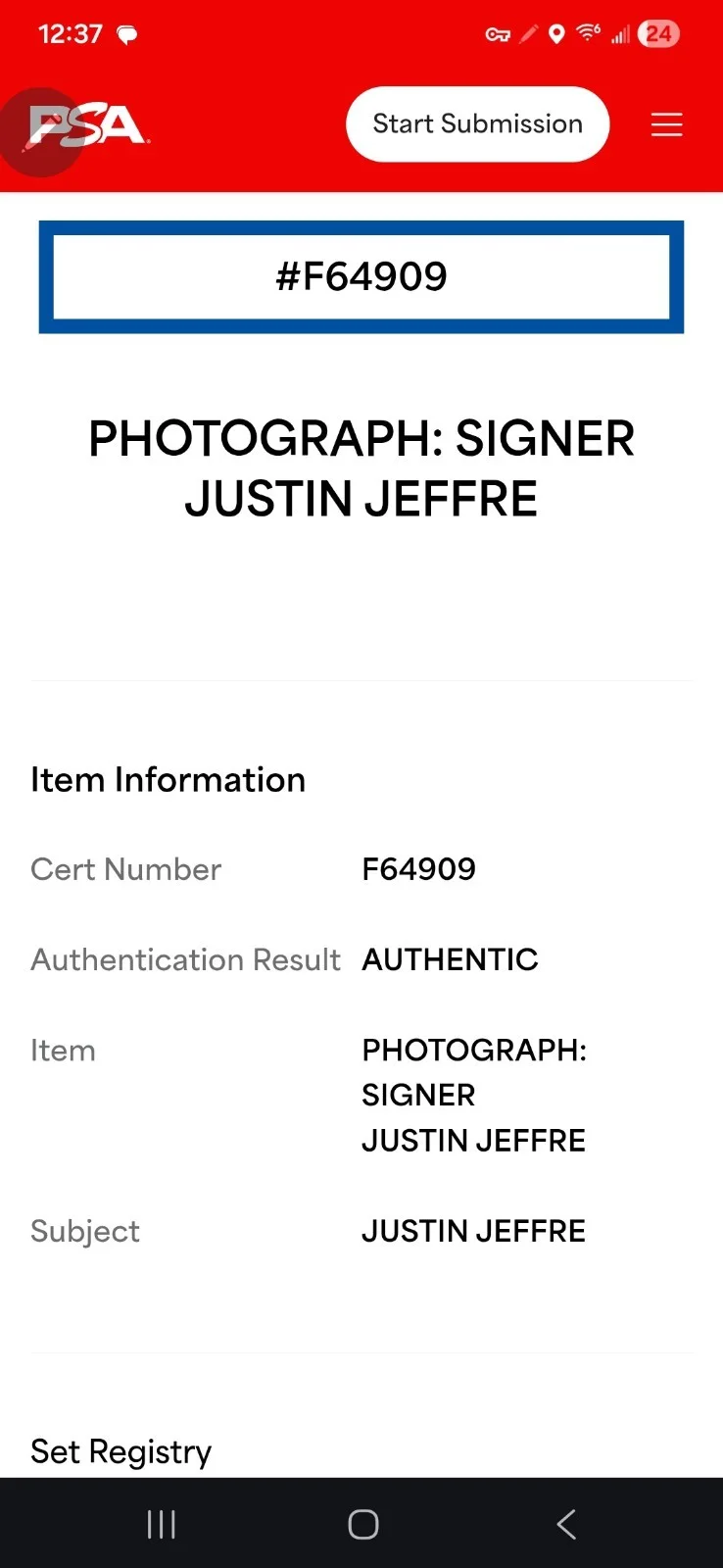Justin Jeffre 98 Degrees Signed 8x10 Photo PSA/DNA COA Authenticated, image 3