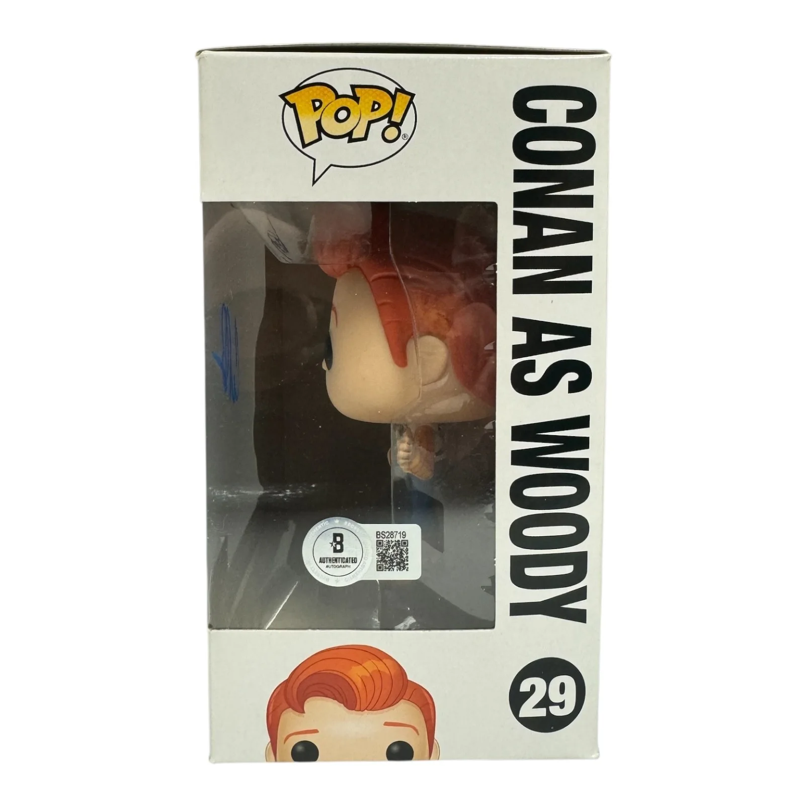 Conan O'Brien — Conan O'Brien Signed Autograph Toy Story Funko Pop 29 Beckett BAS Woody, изображение 2