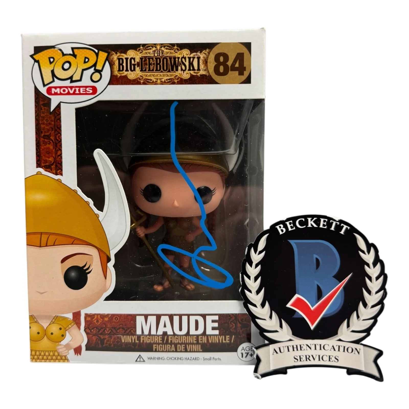 JULIANNE MOORE — JULIANNE MOORE SIGNED AUTOGRAPH FUNKO POP 84 THE BIG LEBOWSKI BECKETT BAS