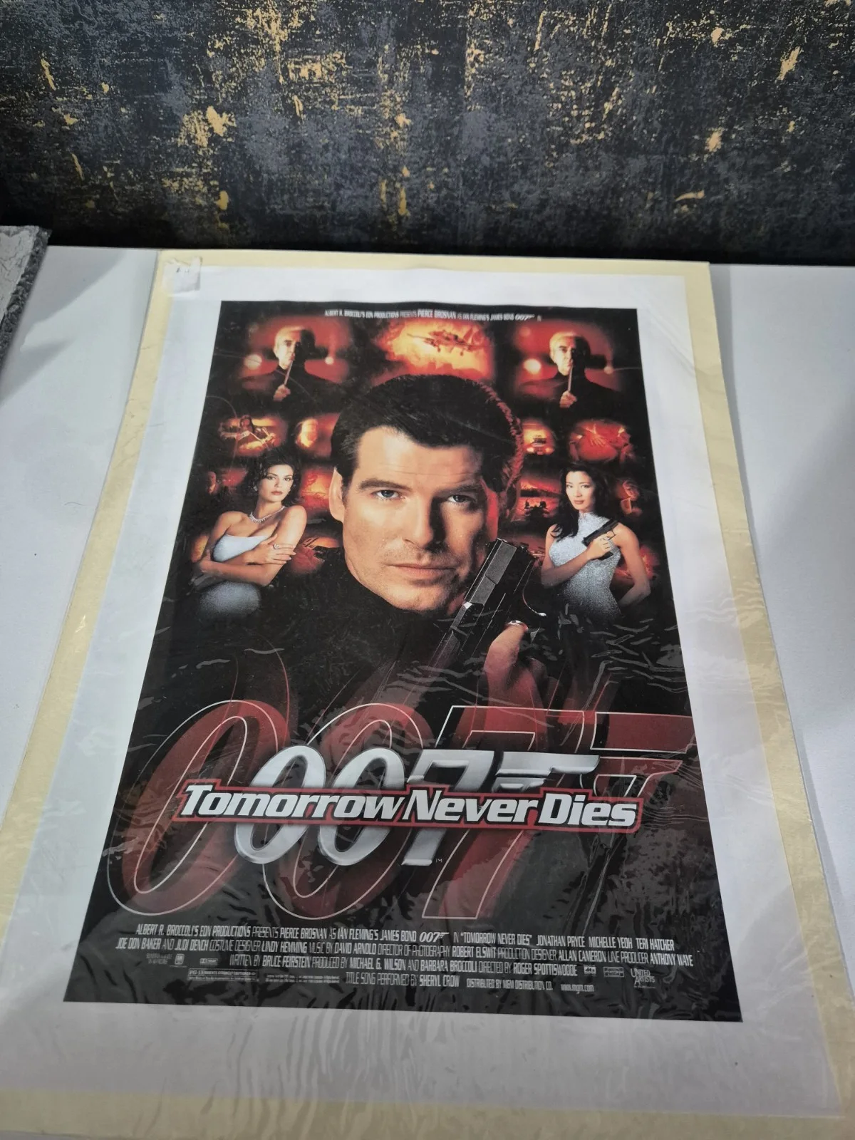 James Bond Tomorrow Never Dies 007 Mounted Print New & Sealed, image 3